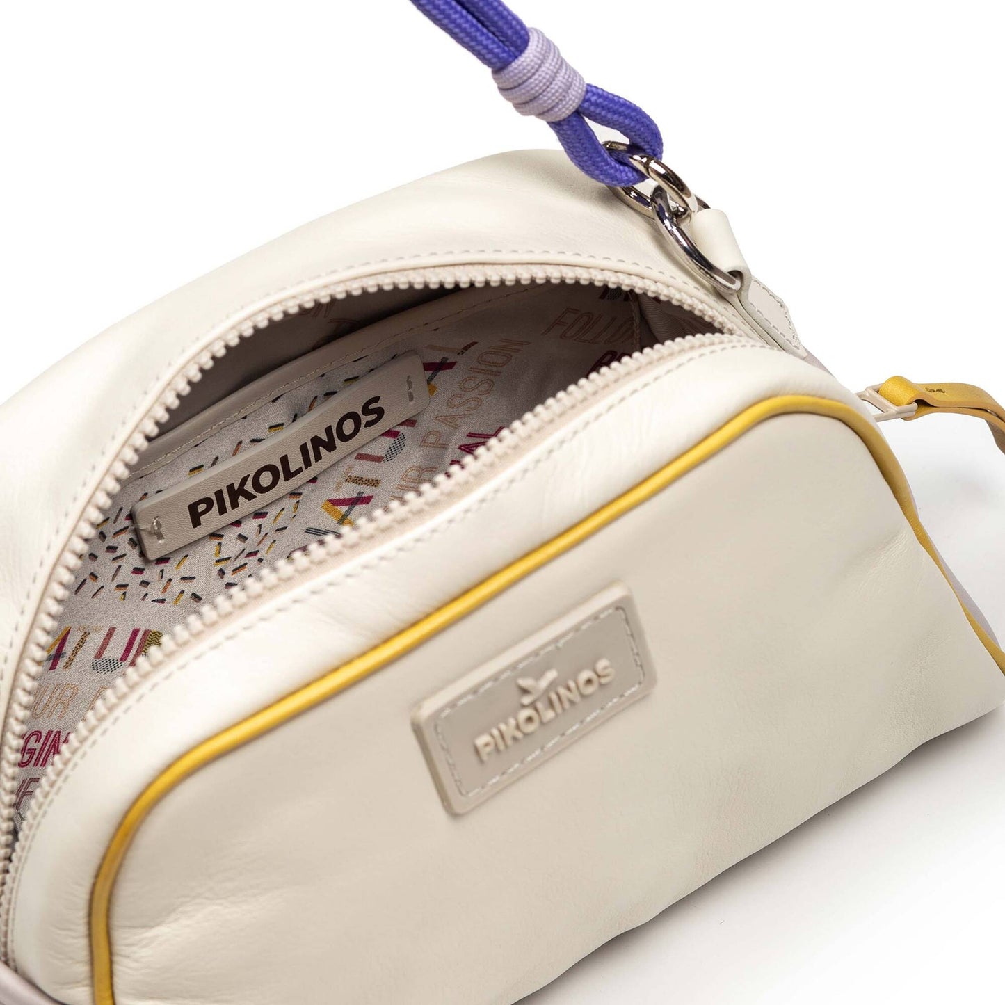 Pikolinos crossbody bag with zipper closure and long handle WHA-1144