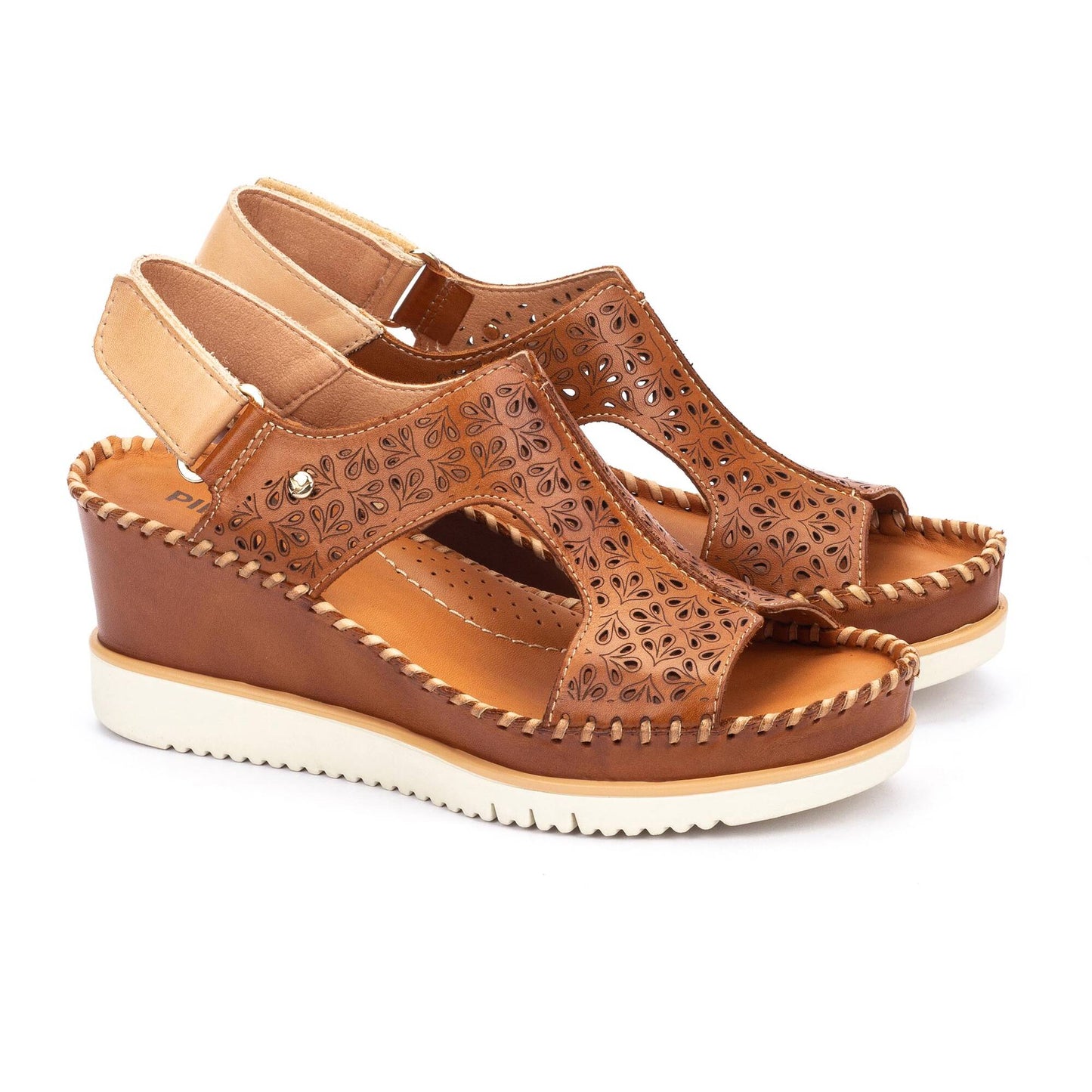 Pikolinos wedge sandals with hook-and-loop closure AGUADULCE W3Z-1623C1