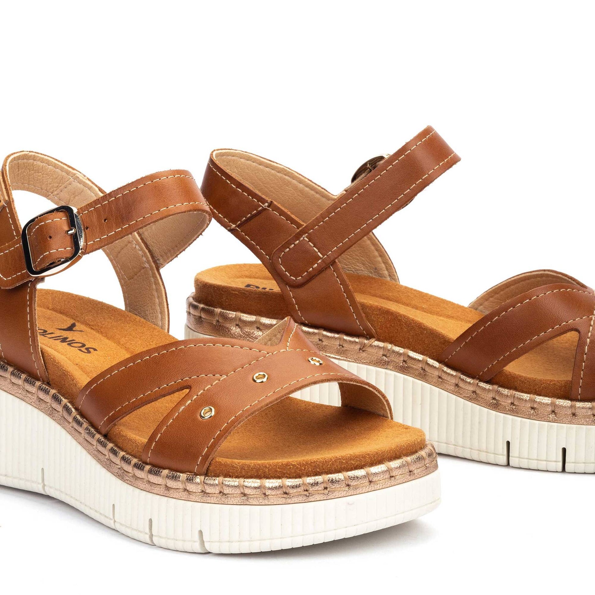 Pikolinos wedge sandals with buckle GOMERA W0K-0826C1