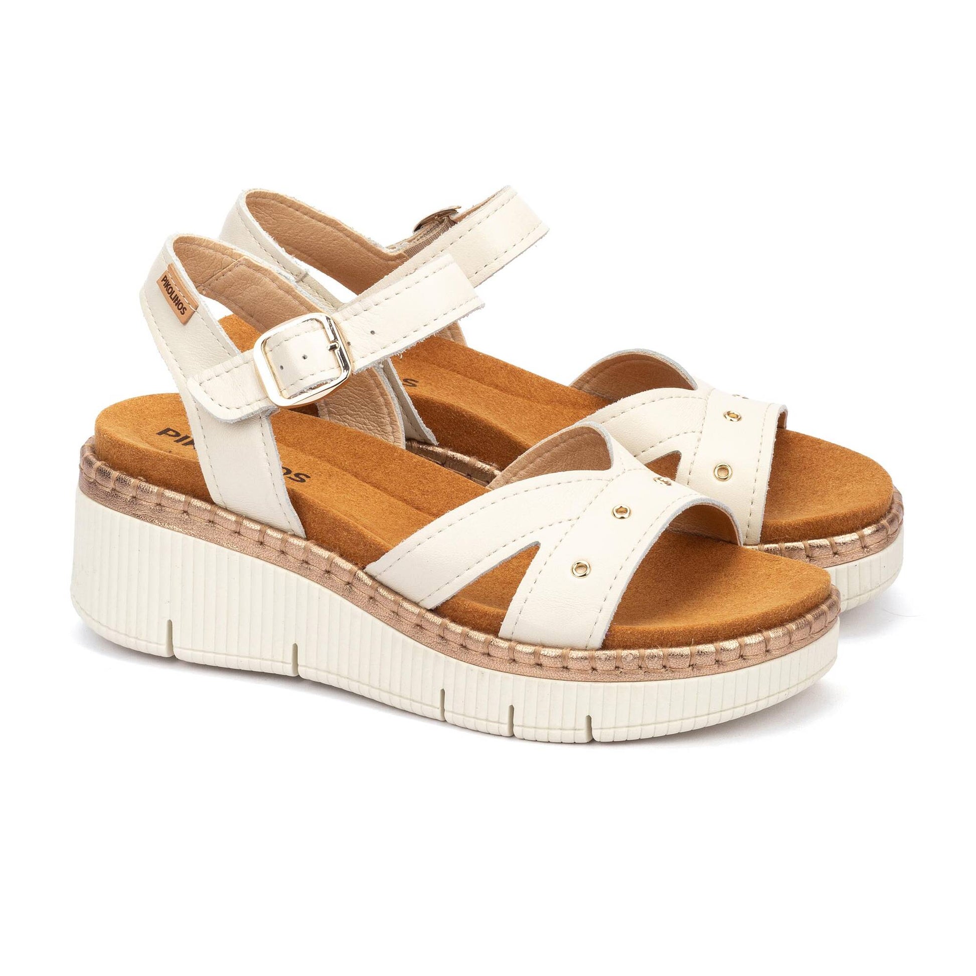 Pikolinos wedge sandals with buckle GOMERA W0K-0826C1