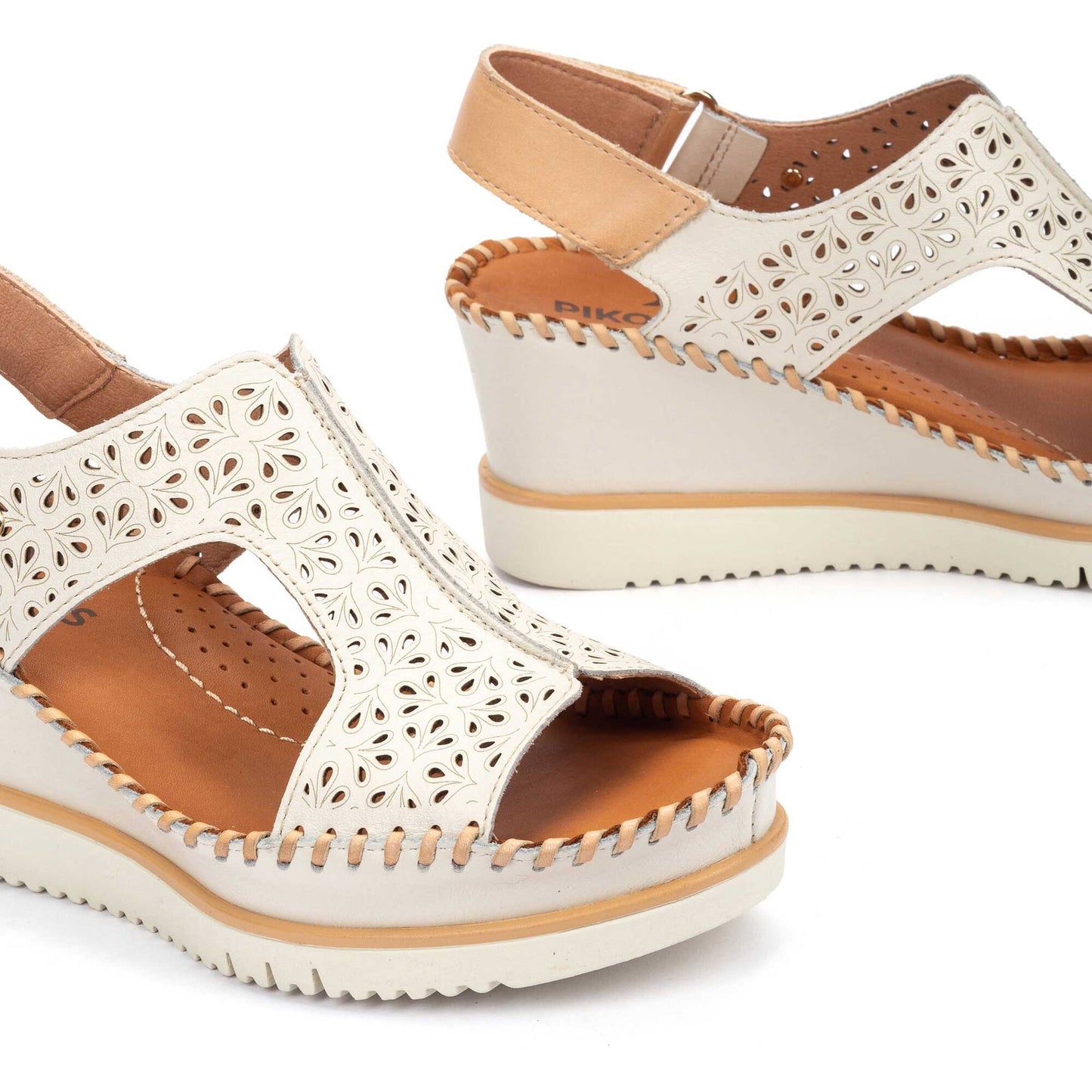 Pikolinos wedge sandals with hook-and-loop closure AGUADULCE W3Z-1623C1