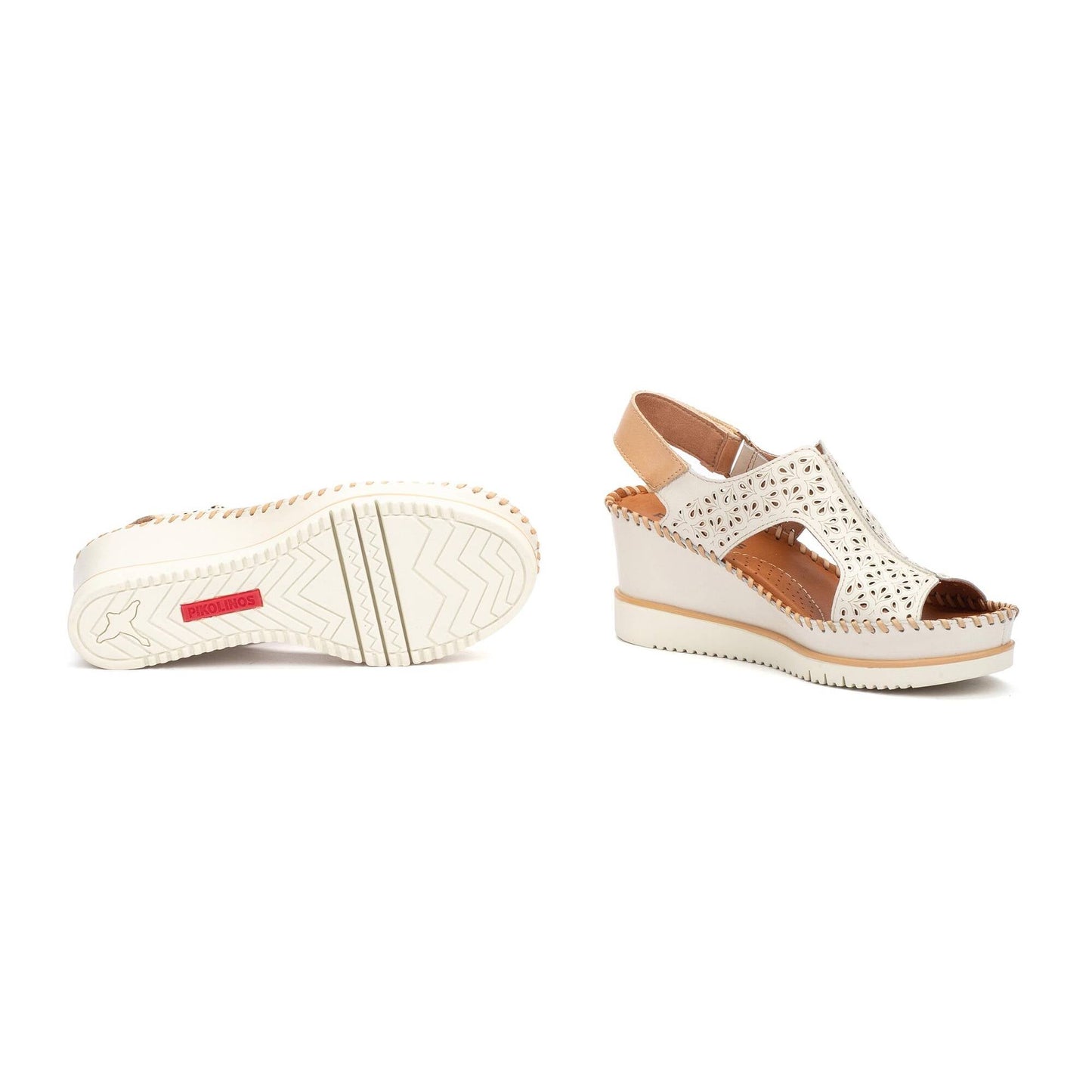 Pikolinos wedge sandals with hook-and-loop closure AGUADULCE W3Z-1623C1