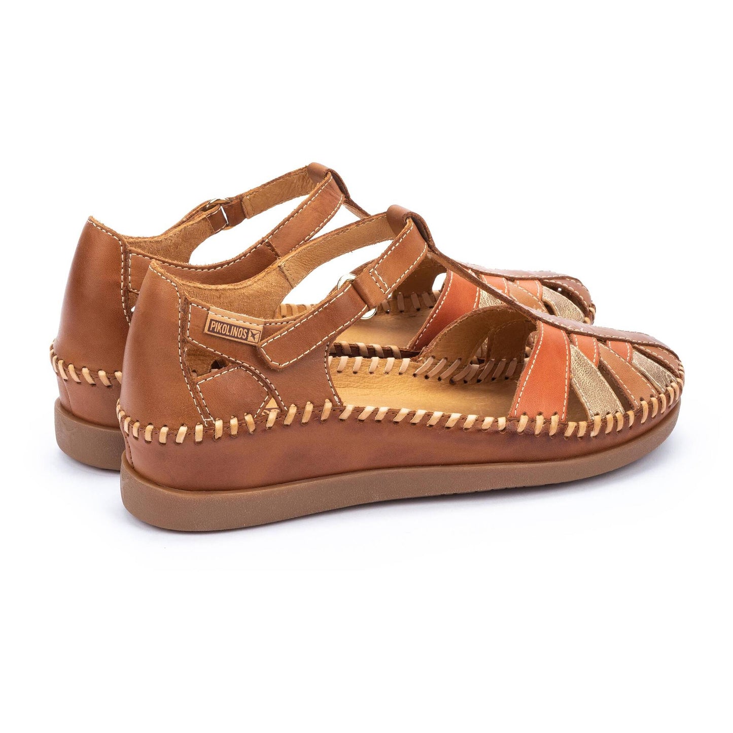 Pikolinos semi-open shoes with hook-and-loop closure CADAQUES W8K-0705C1