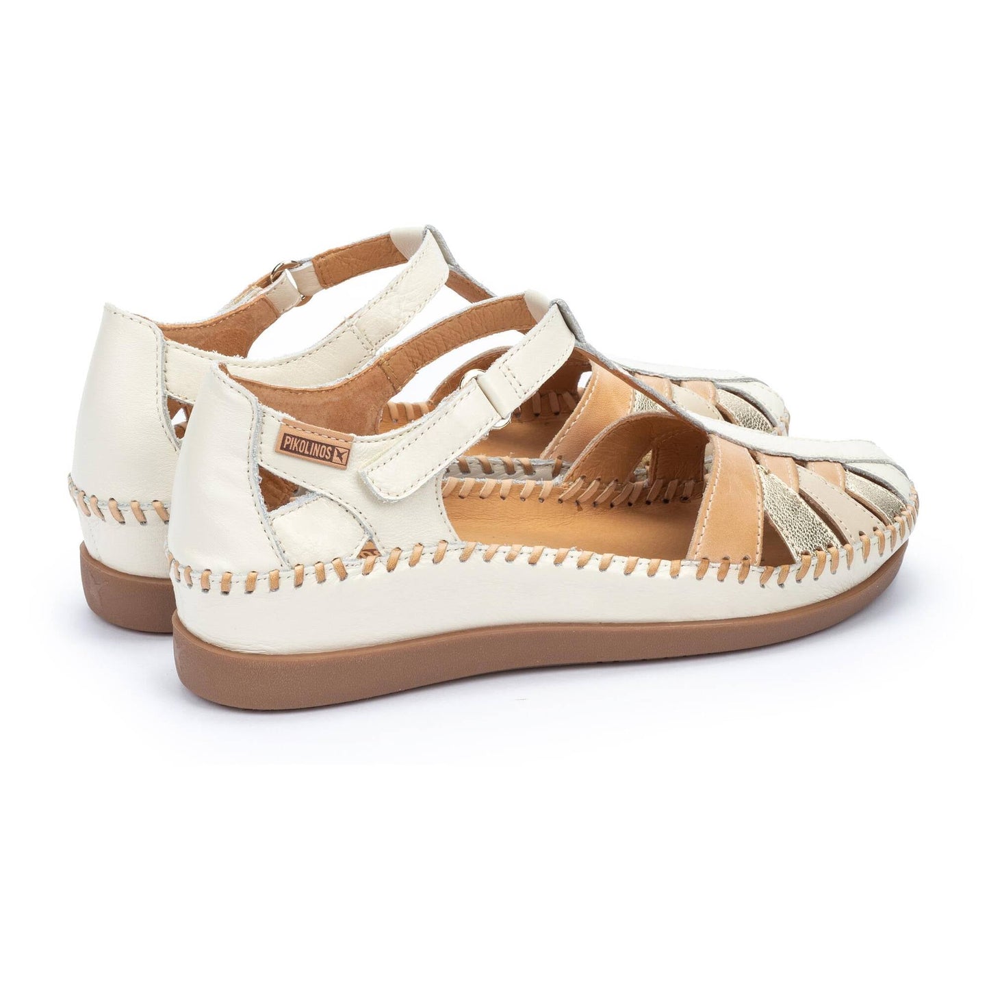 Pikolinos semi-open shoes with hook-and-loop closure CADAQUES W8K-0705C1