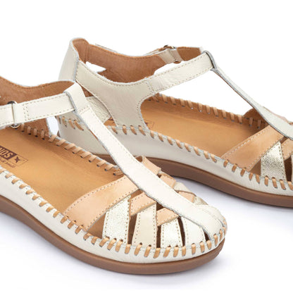 Pikolinos semi-open shoes with hook-and-loop closure CADAQUES W8K-0705C1