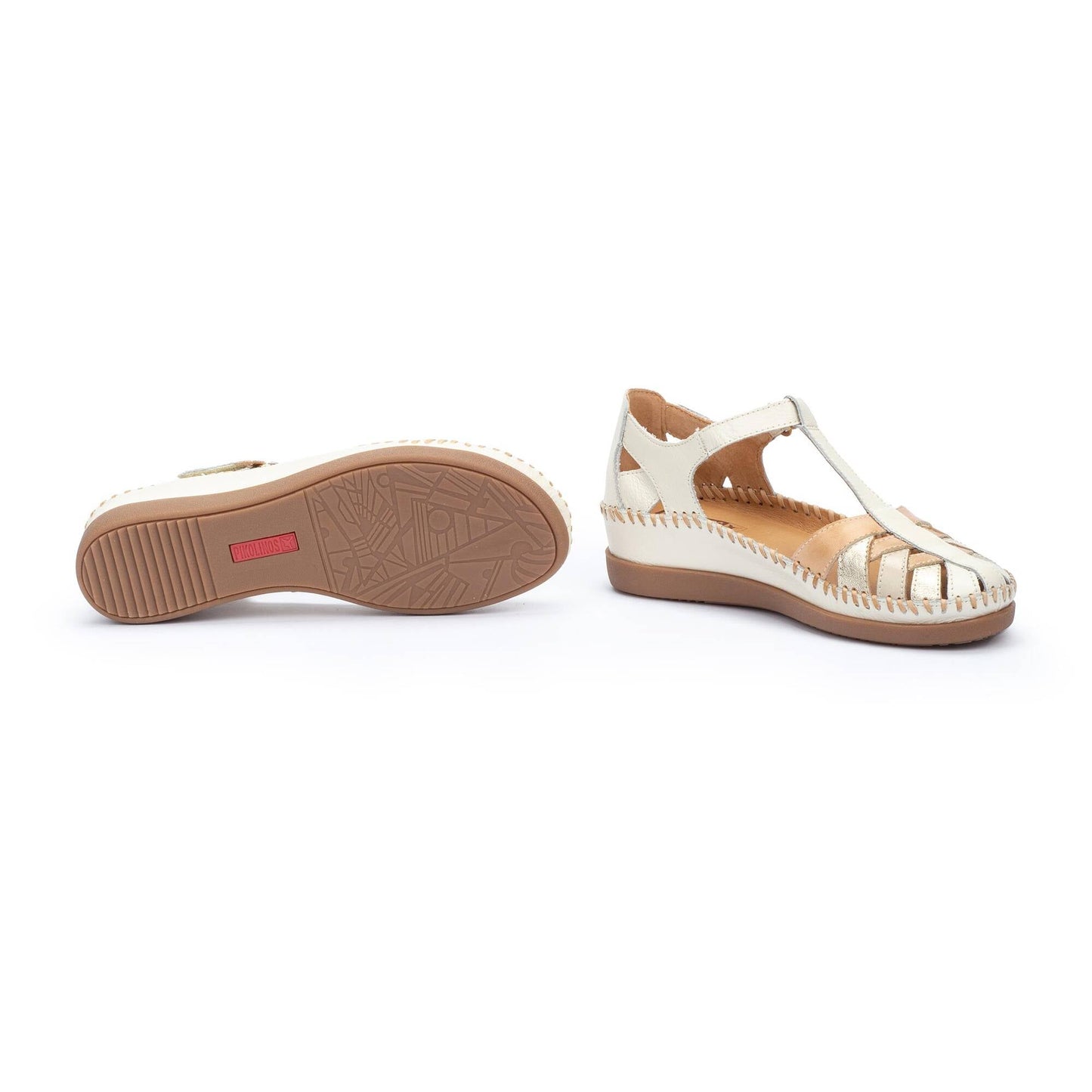 Pikolinos semi-open shoes with hook-and-loop closure CADAQUES W8K-0705C1