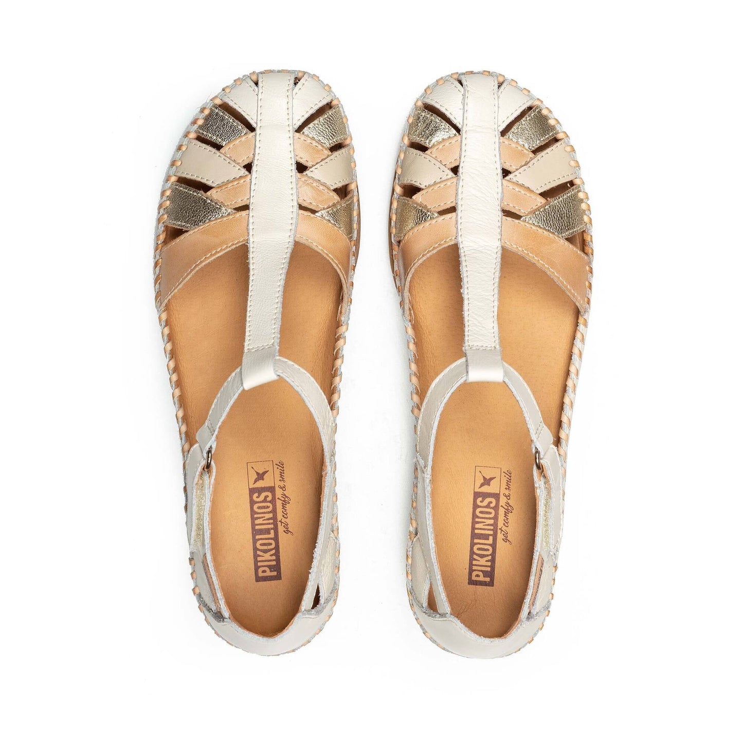 Pikolinos semi-open shoes with hook-and-loop closure CADAQUES W8K-0705C1