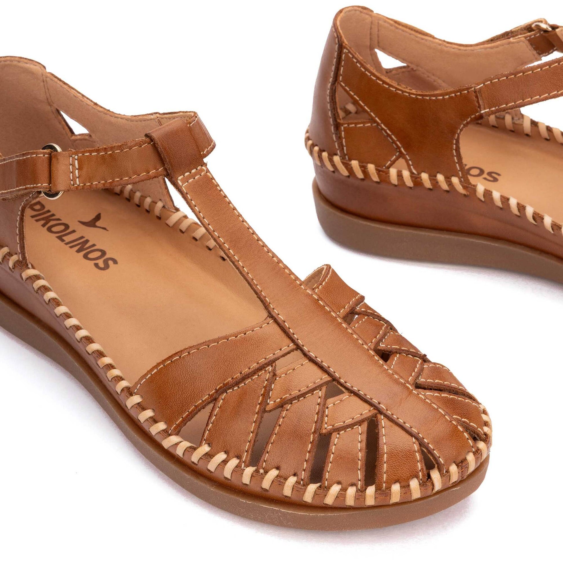 Pikolinos semi-open shoes with hook-and-loop closure CADAQUES W8K-0705