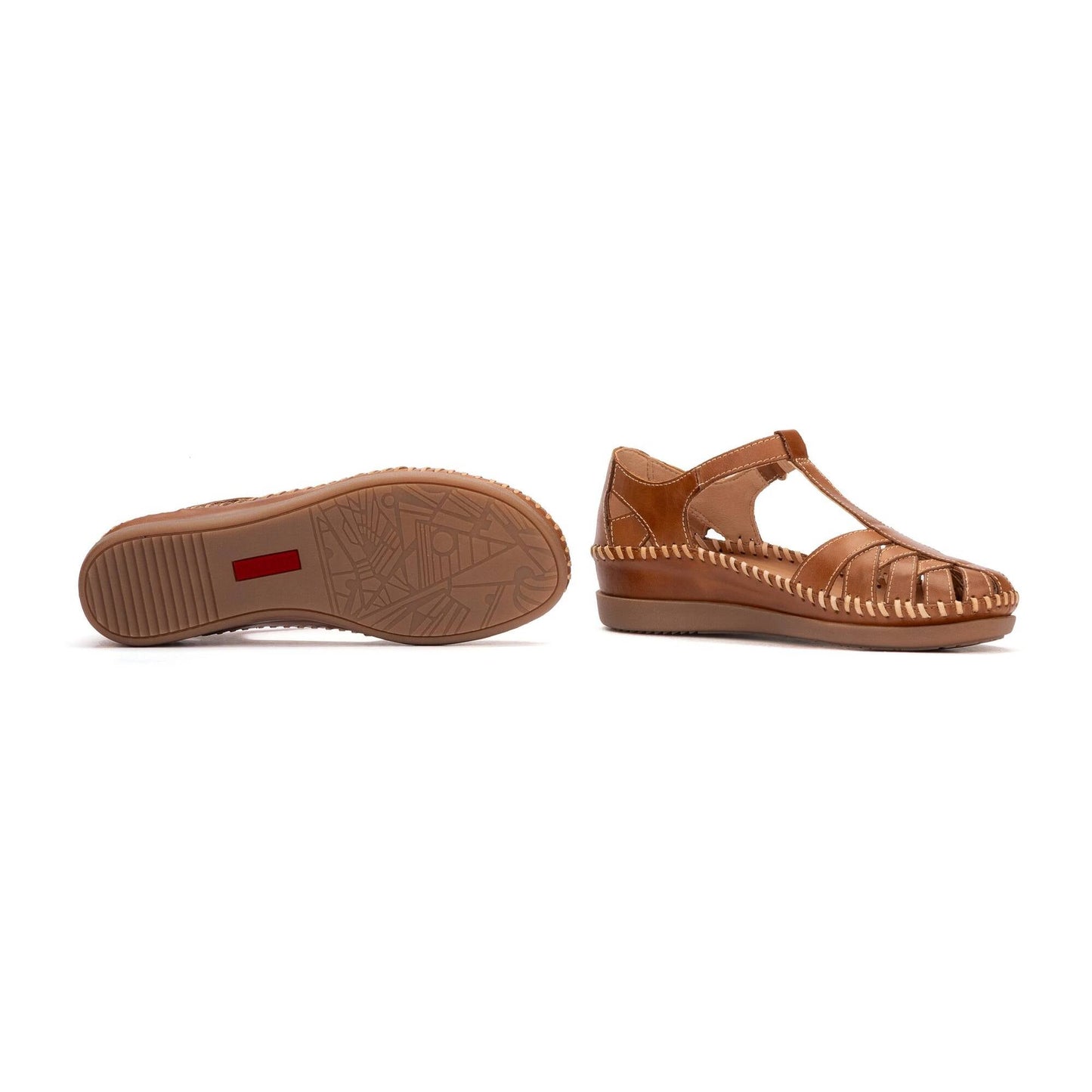 Pikolinos semi-open shoes with hook-and-loop closure CADAQUES W8K-0705
