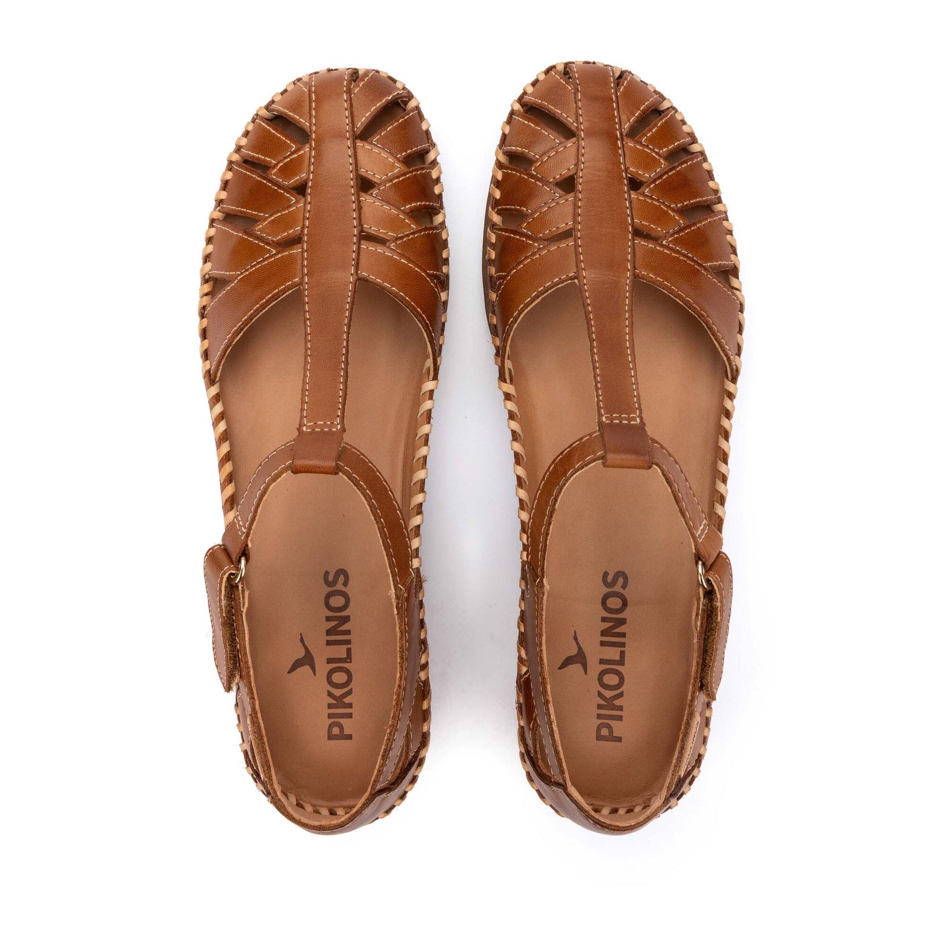 Pikolinos semi-open shoes with hook-and-loop closure CADAQUES W8K-0705