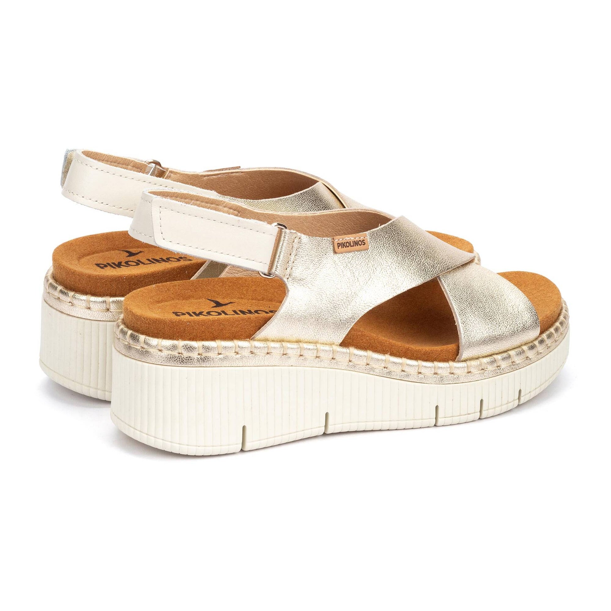 Pikolinos wedge sandals with hook-and-loop closure GOMERA W0K-0606CLC1