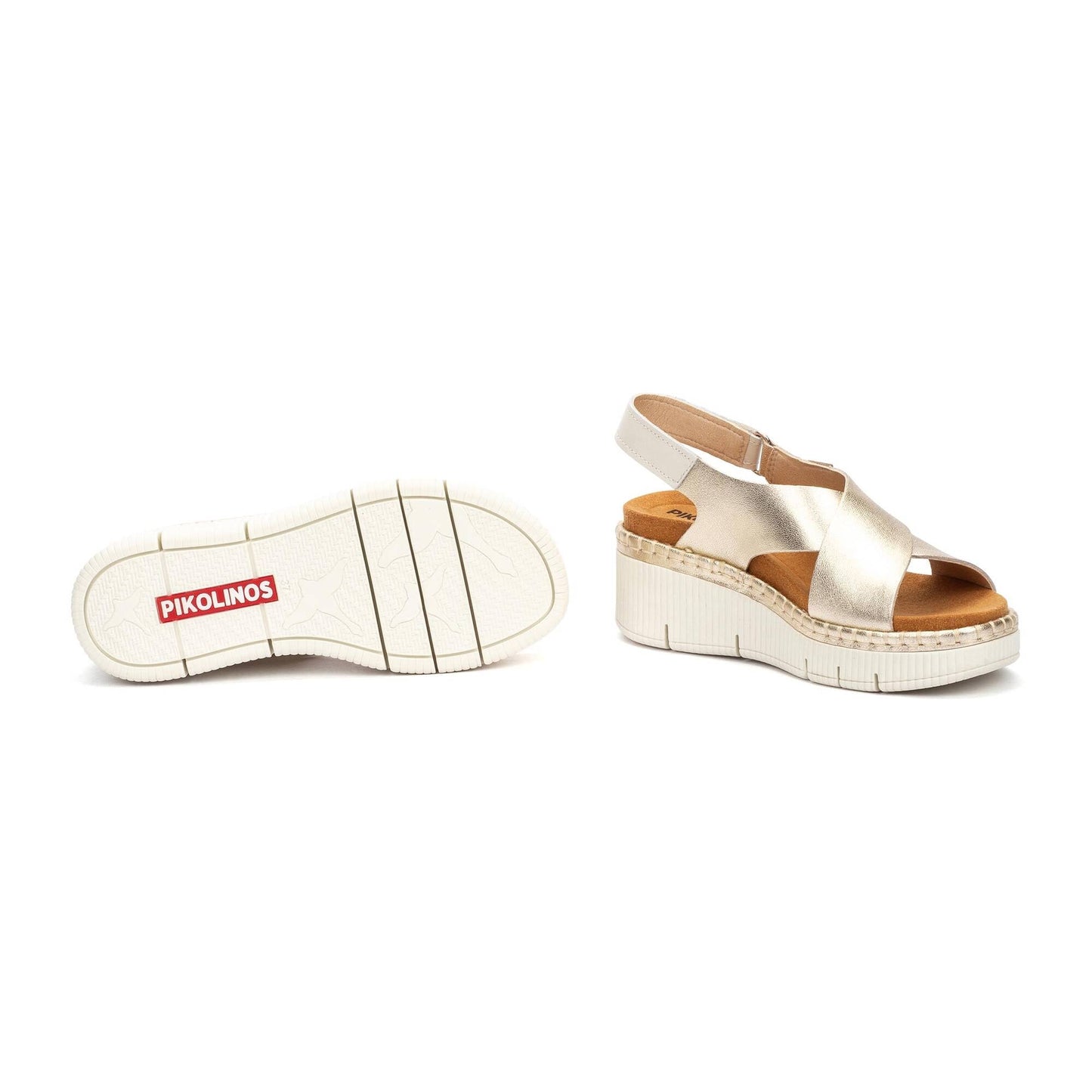Pikolinos wedge sandals with hook-and-loop closure GOMERA W0K-0606CLC1