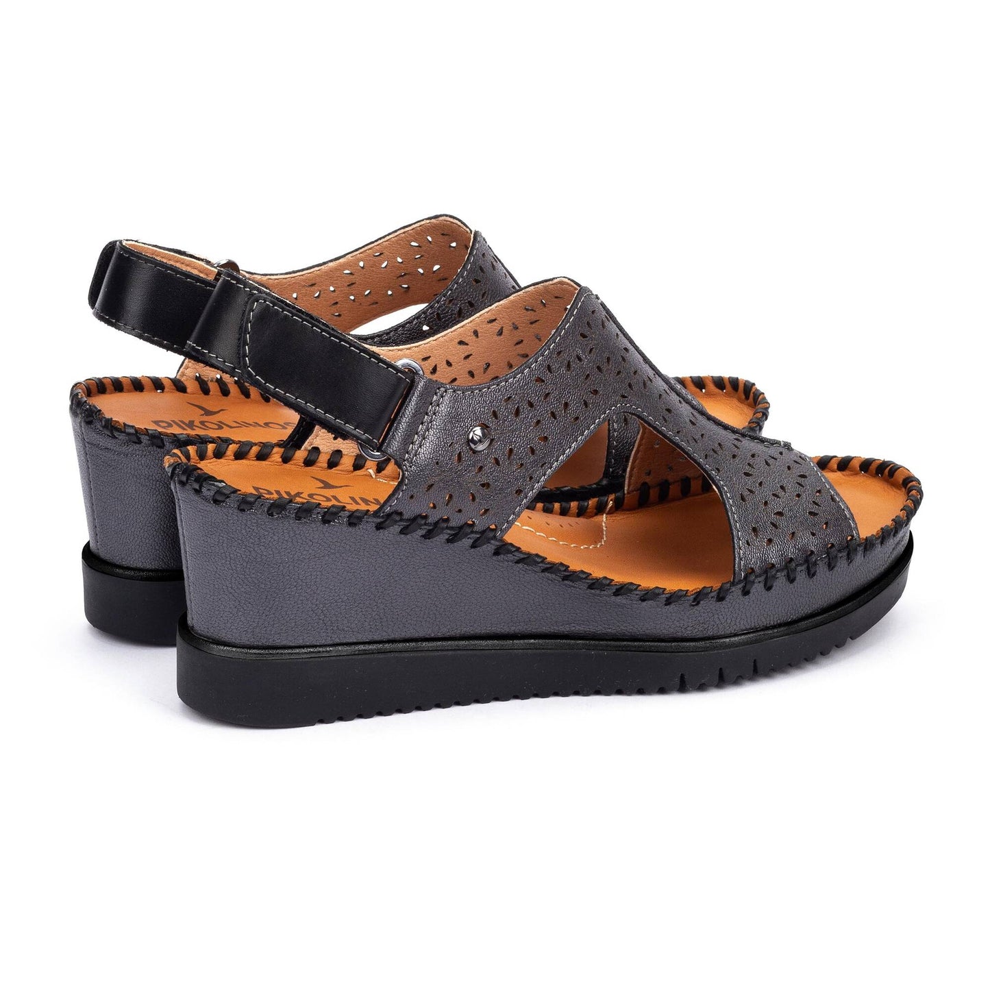 Pikolinos wedge sandals with hook-and-loop closure AGUADULCE W3Z-1623CLC1