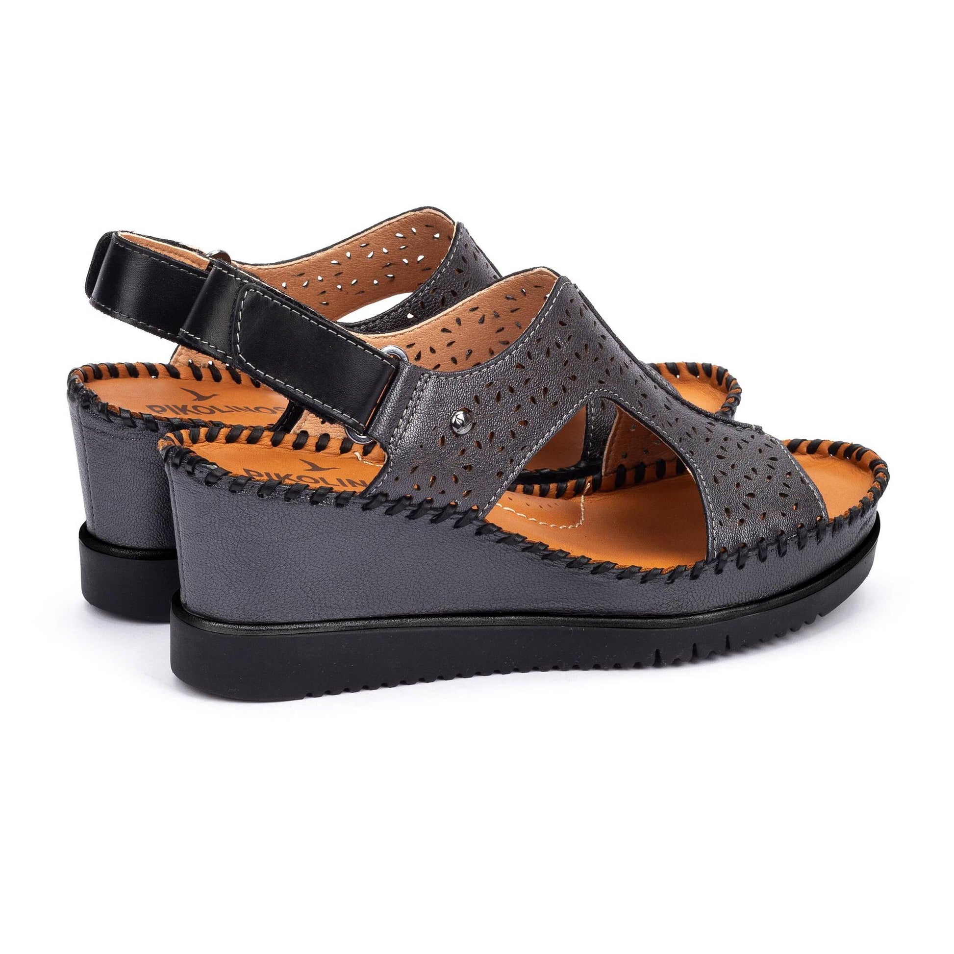 Pikolinos wedge sandals with hook-and-loop closure AGUADULCE W3Z-1623CLC1