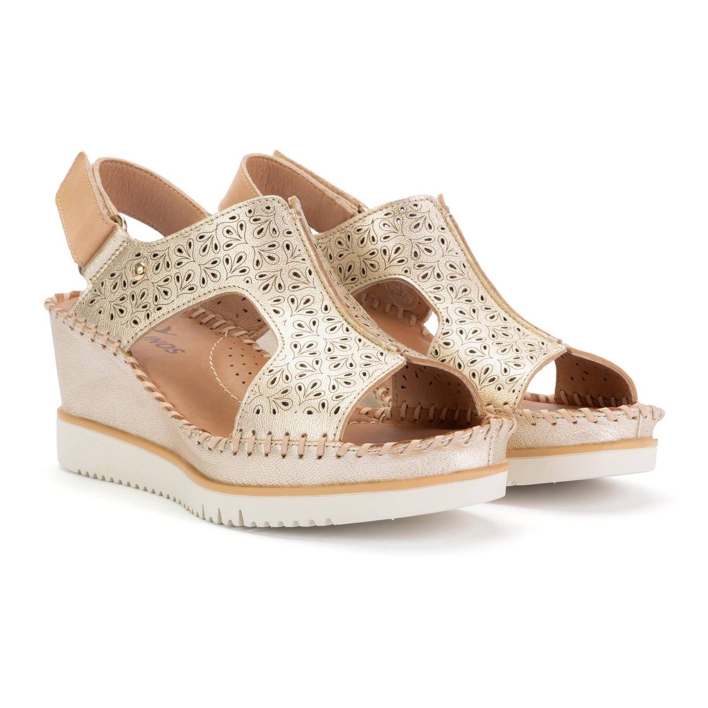 Pikolinos wedge sandals with hook-and-loop closure AGUADULCE W3Z-1623CLC1