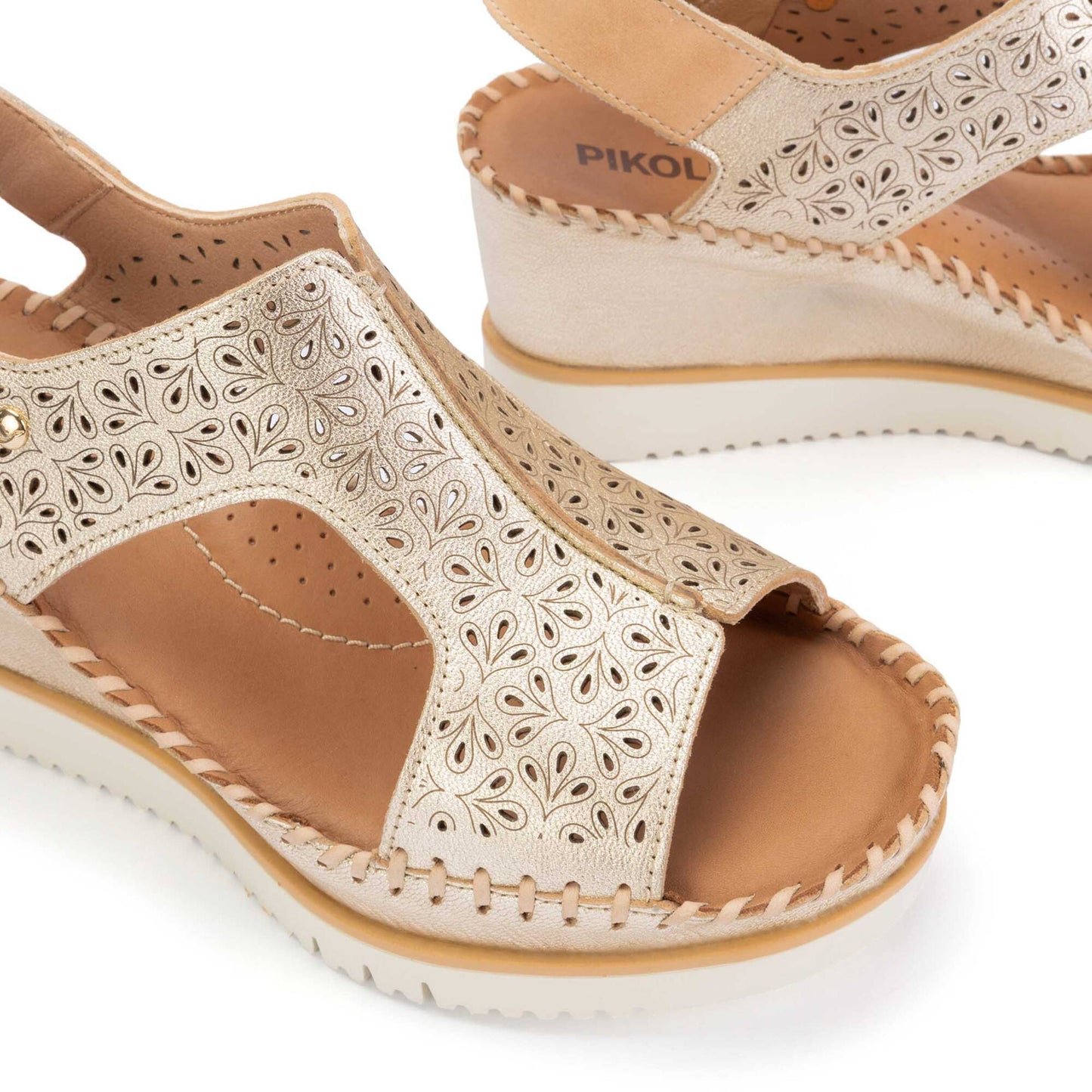 Pikolinos wedge sandals with hook-and-loop closure AGUADULCE W3Z-1623CLC1