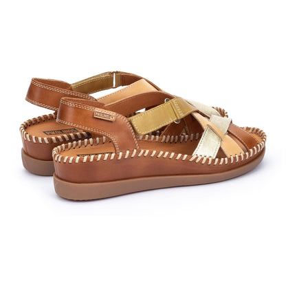 Pikolinos wedge sandals with hook-and-loop closure CADAQUES W8K-0741C2