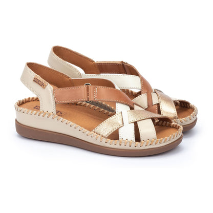 Pikolinos wedge sandals with hook-and-loop closure CADAQUES W8K-0741C2
