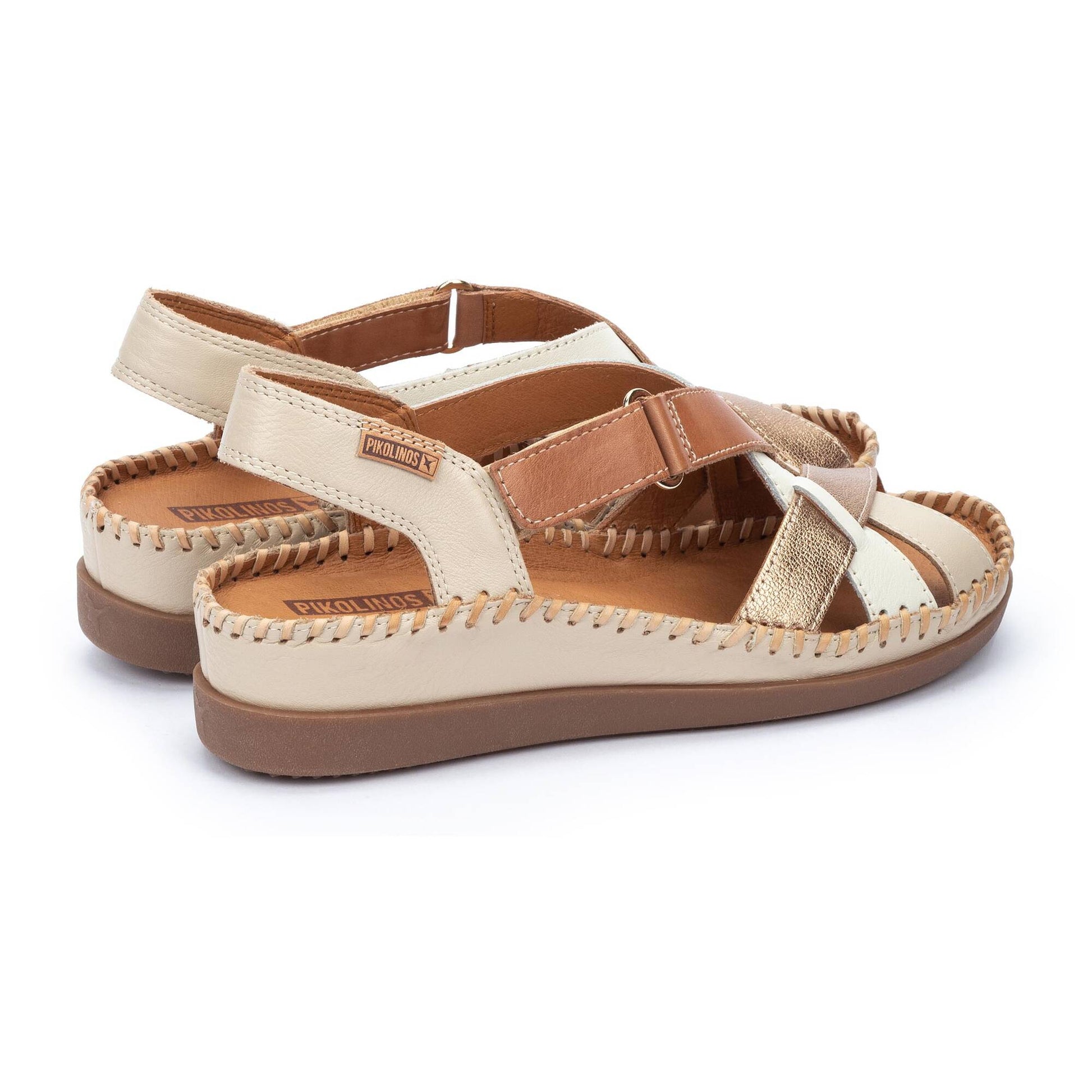 Pikolinos wedge sandals with hook-and-loop closure CADAQUES W8K-0741C2