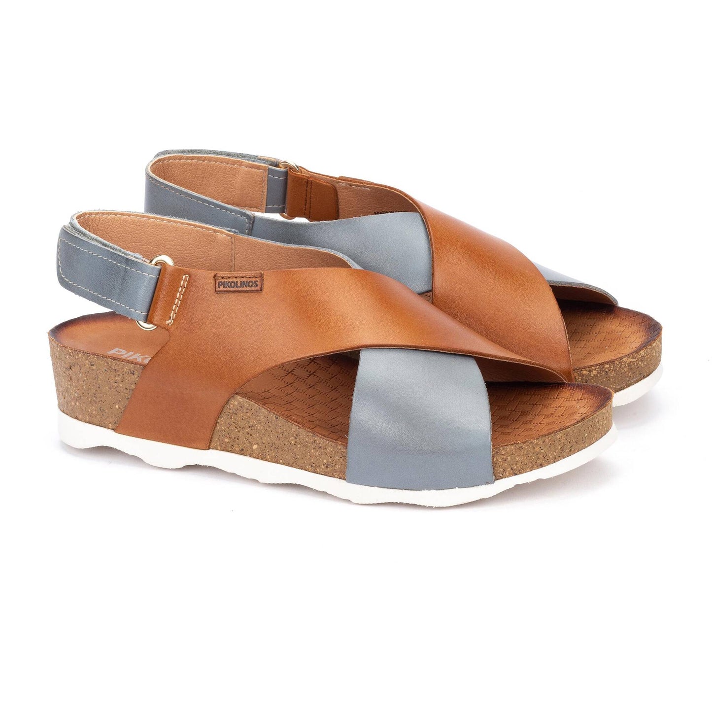 Pikolinos wedge sandals with hook-and-loop closure MAHON W9E-0912C1