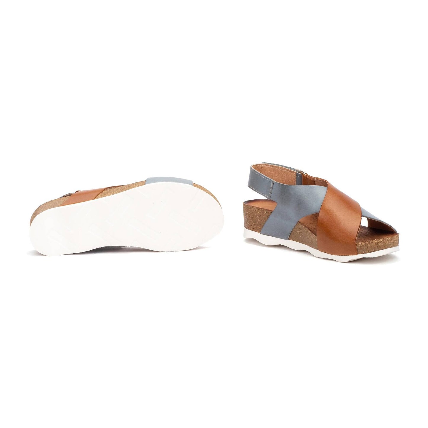 Pikolinos wedge sandals with hook-and-loop closure MAHON W9E-0912C1