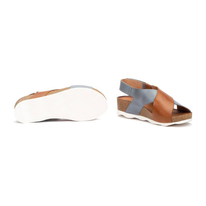 Pikolinos wedge sandals with hook-and-loop closure MAHON W9E-0912C1