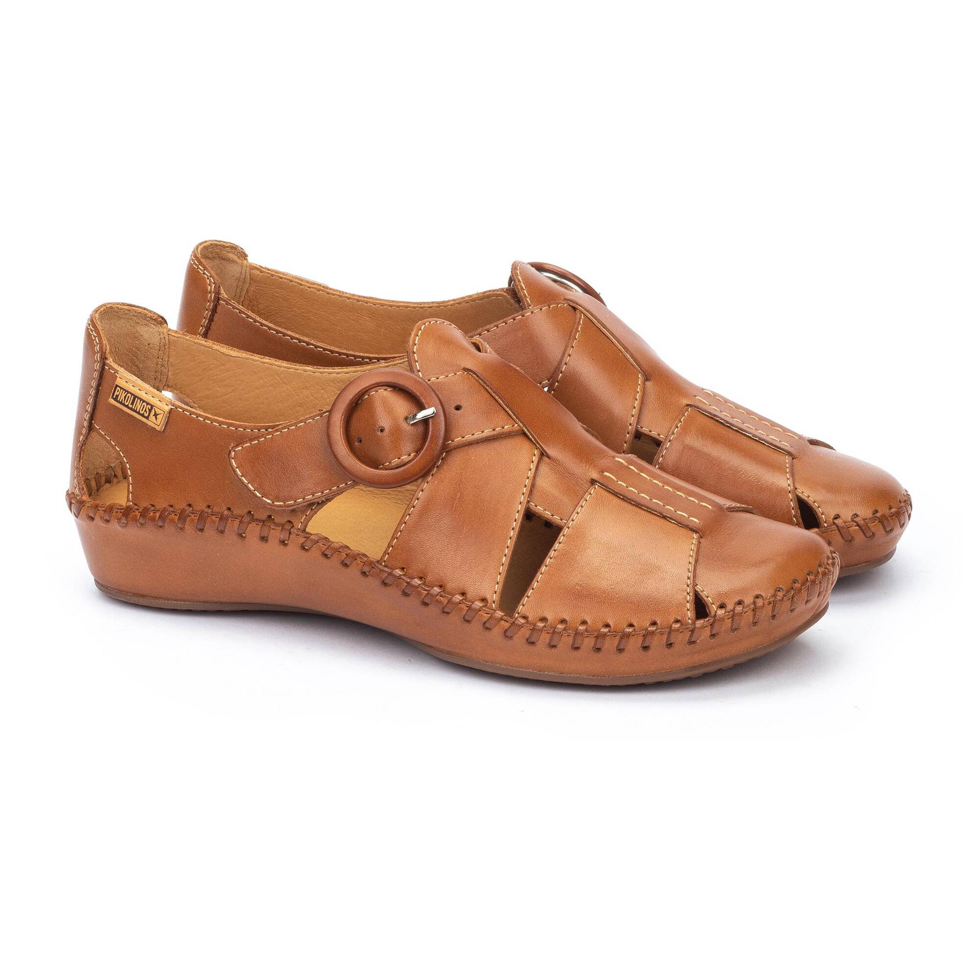 Pikolinos semi-open shoes with hook-and-loop closure P. VALLARTA 655-0845