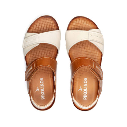 Pikolinos wedge sandals with hook-and-loop closure MAHON W9E-0870C1