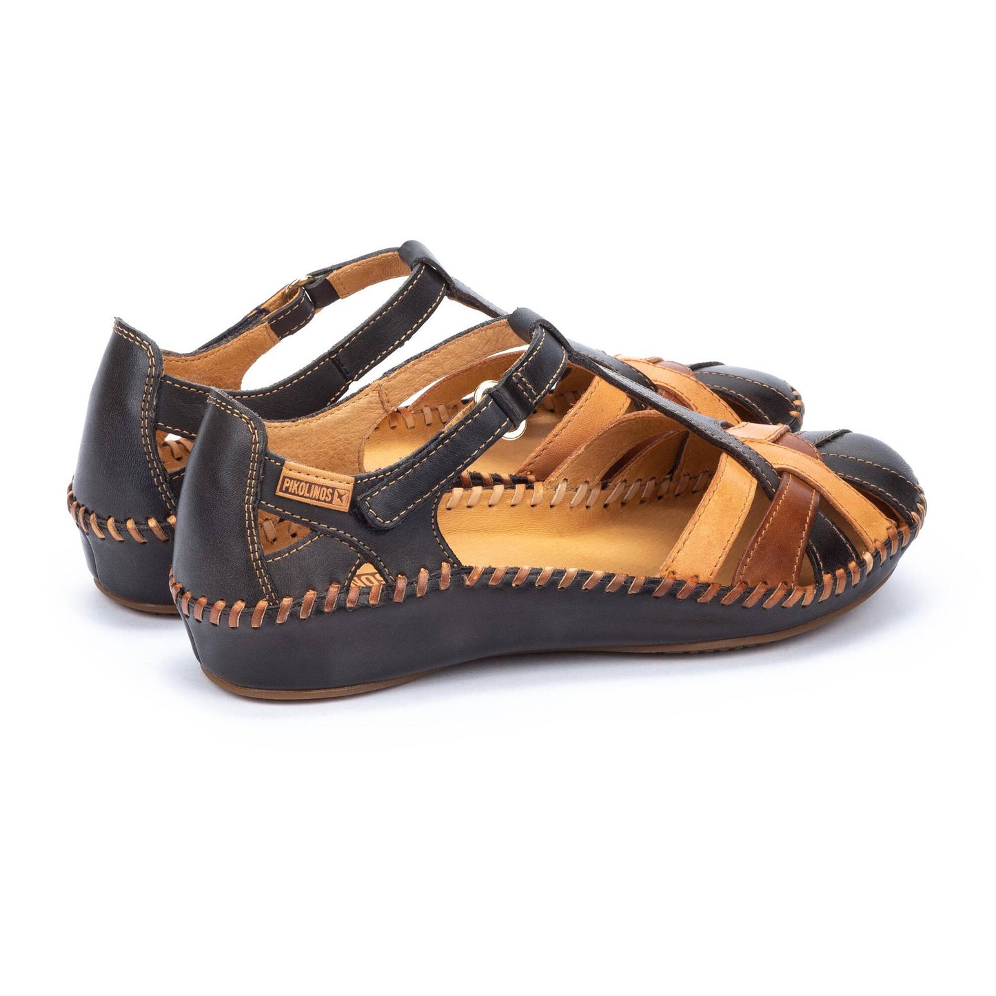 Pikolinos semi-open shoes with hook-and-loop closure P. VALLARTA 655-0732C5