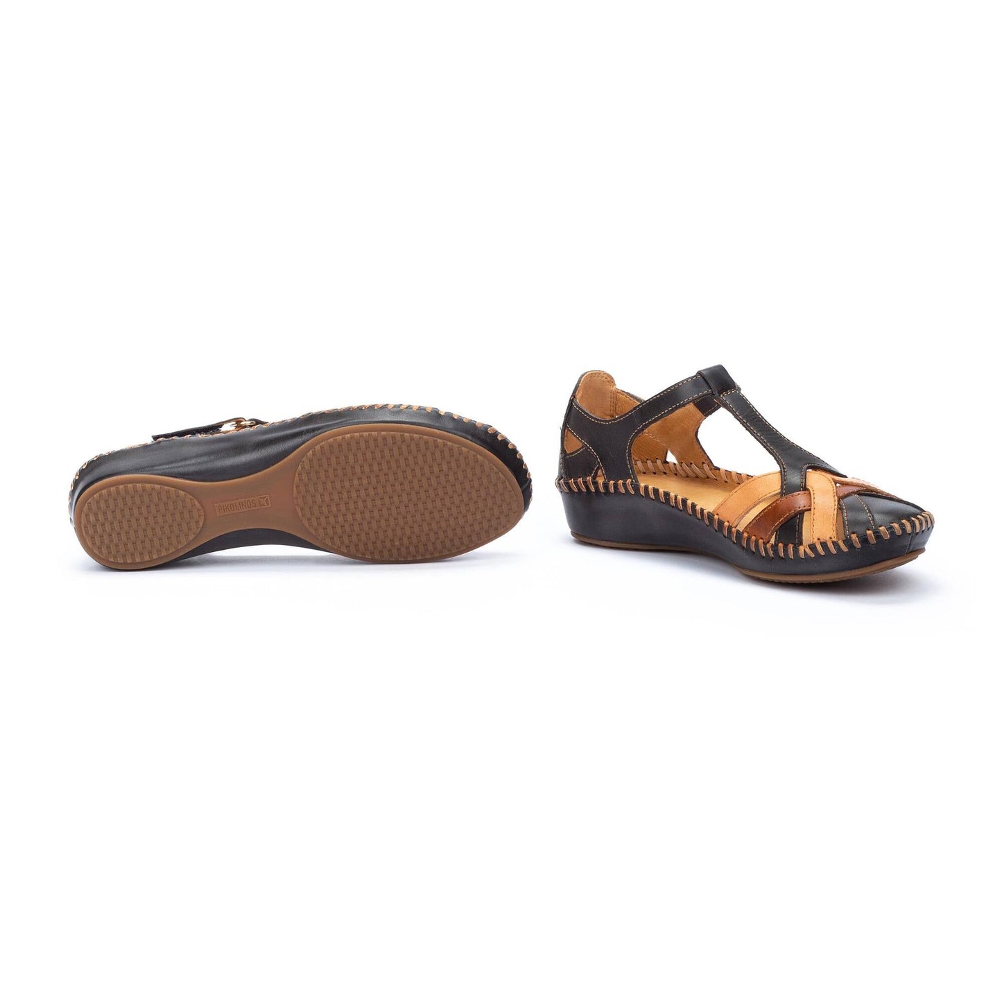 Pikolinos semi-open shoes with hook-and-loop closure P. VALLARTA 655-0732C5