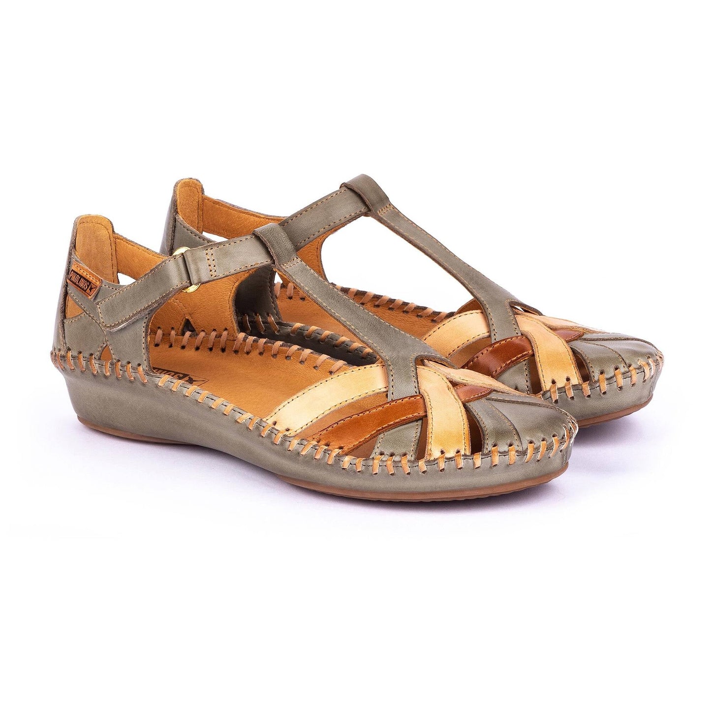 Pikolinos semi-open shoes with hook-and-loop closure P. VALLARTA 655-0732C5