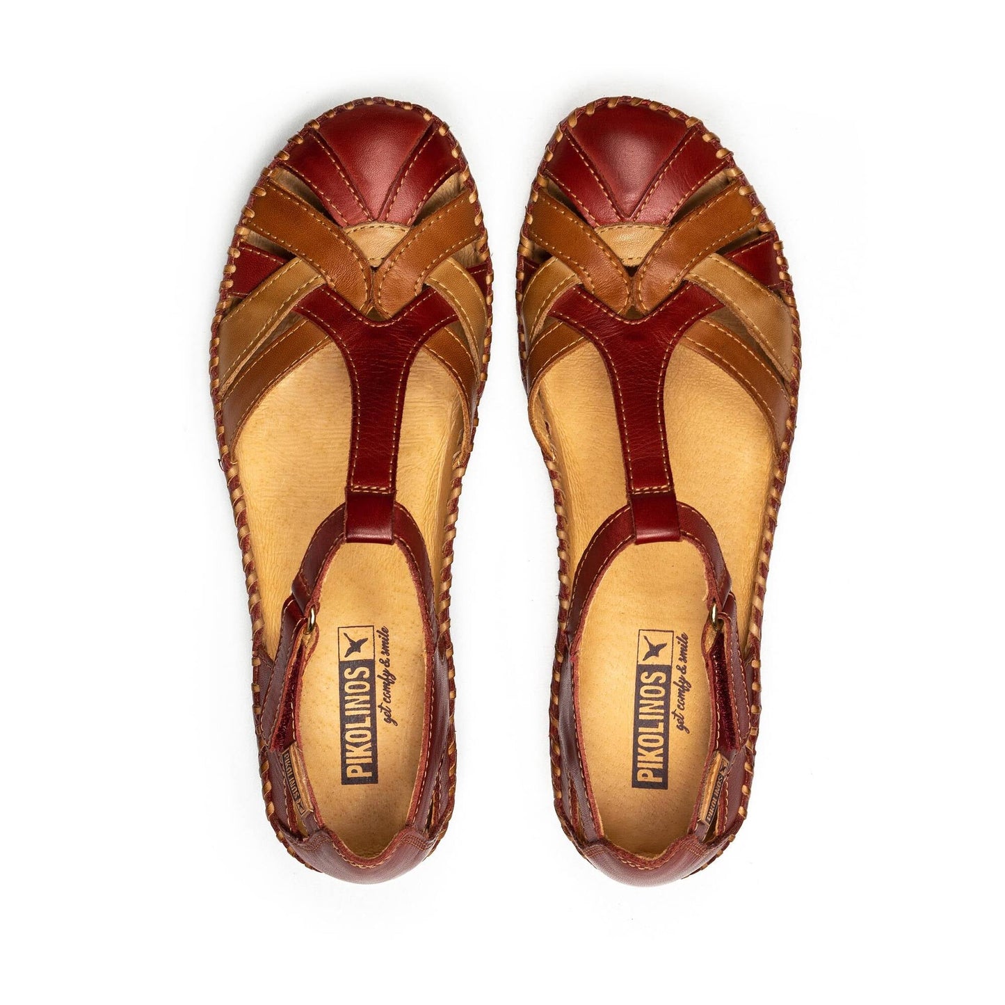 Pikolinos semi-open shoes with hook-and-loop closure P. VALLARTA 655-0732C5