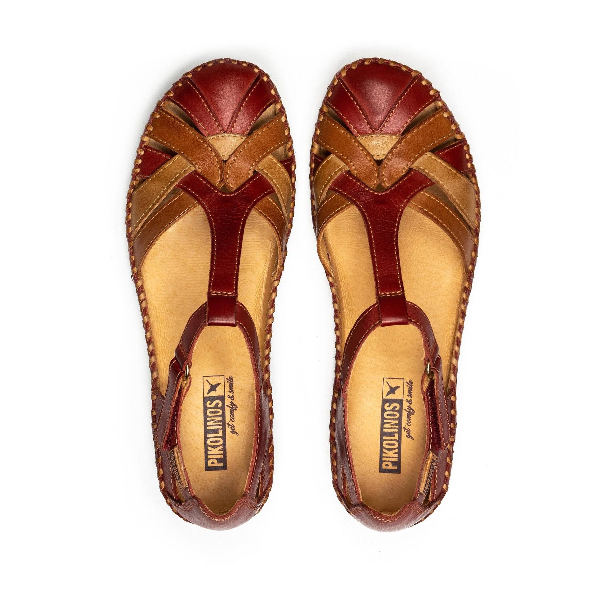 Pikolinos semi-open shoes with hook-and-loop closure P. VALLARTA 655-0732C5