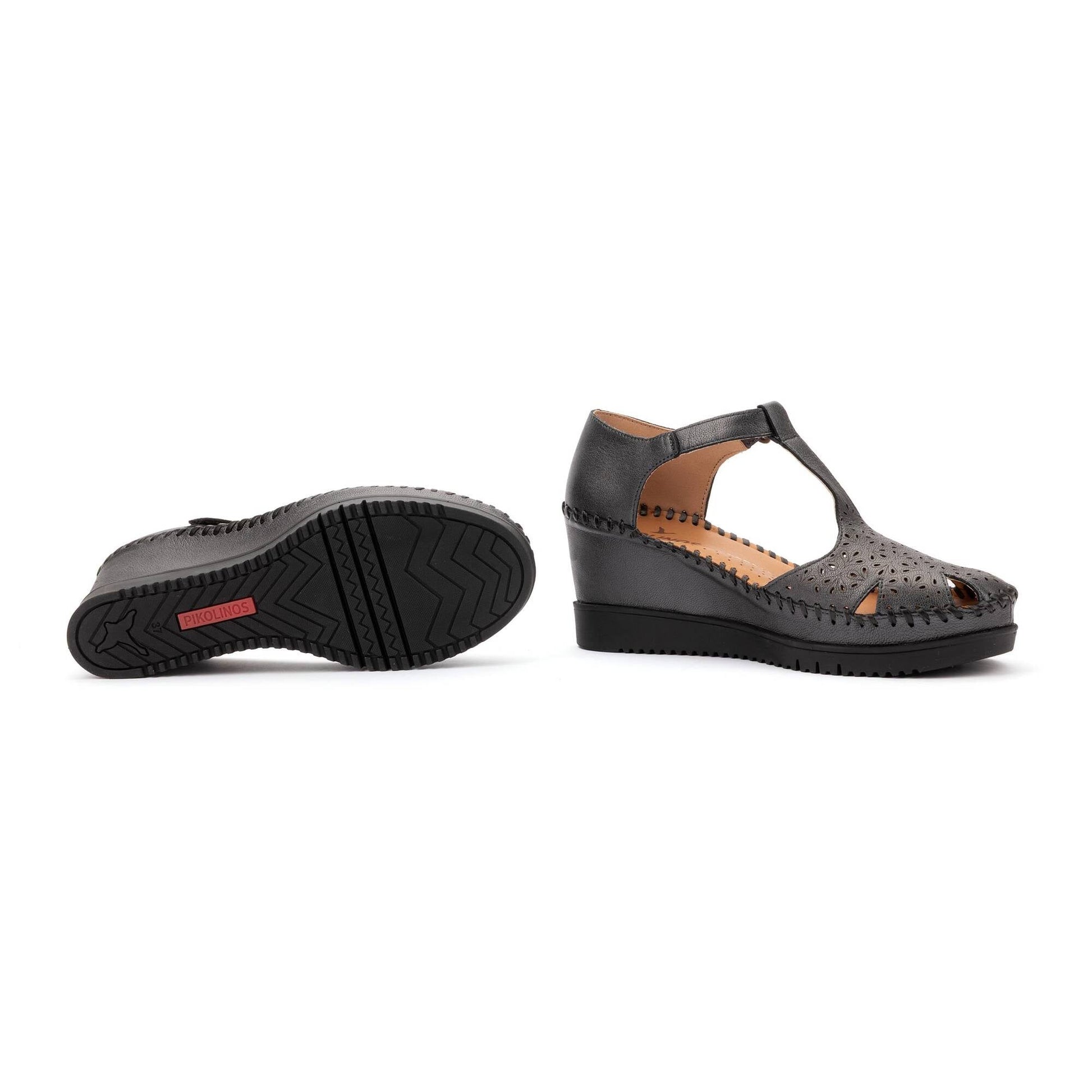 Pikolinos wedge sandals with hook-and-loop closure AGUADULCE W3Z-1629CL