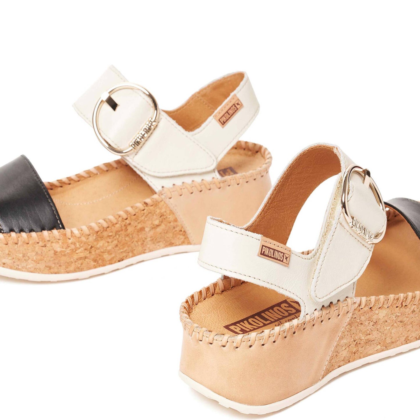 Pikolinos wedge sandals with hook-and-loop closure MARINA W1C-0709C1