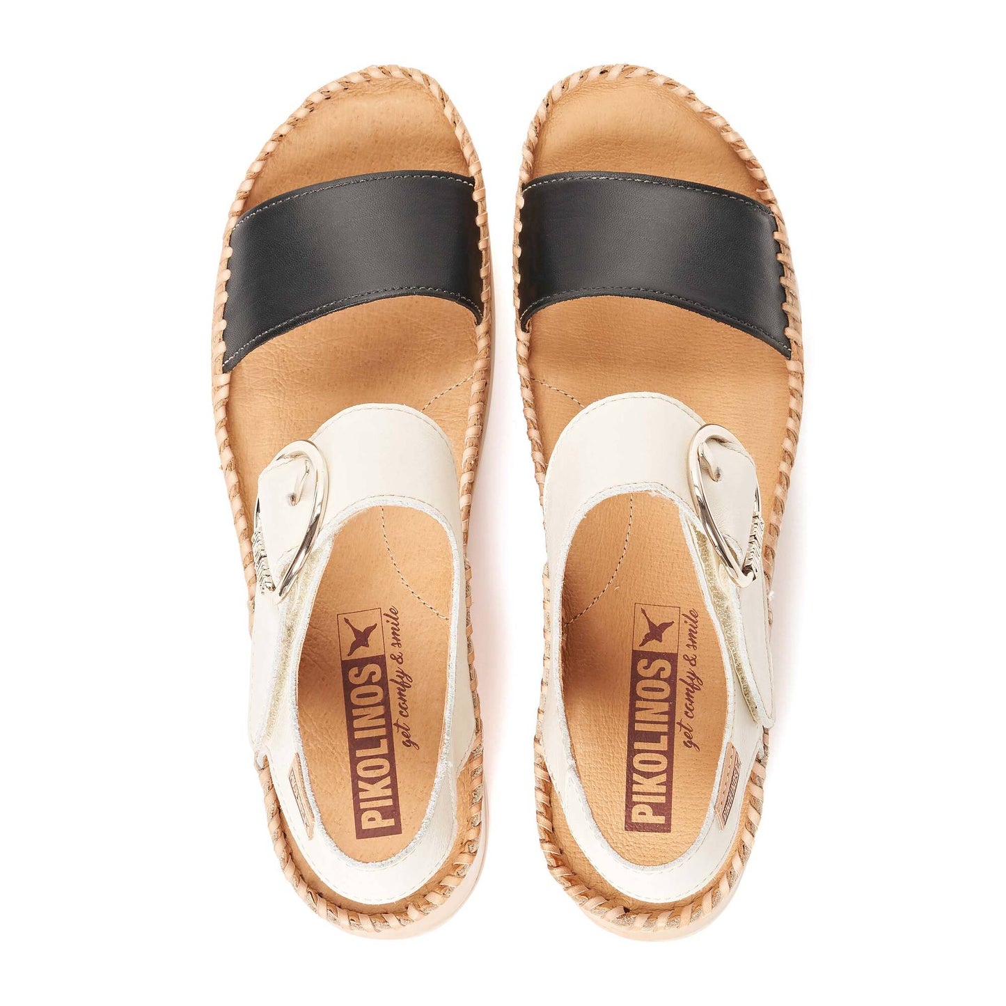 Pikolinos wedge sandals with hook-and-loop closure MARINA W1C-0709C1