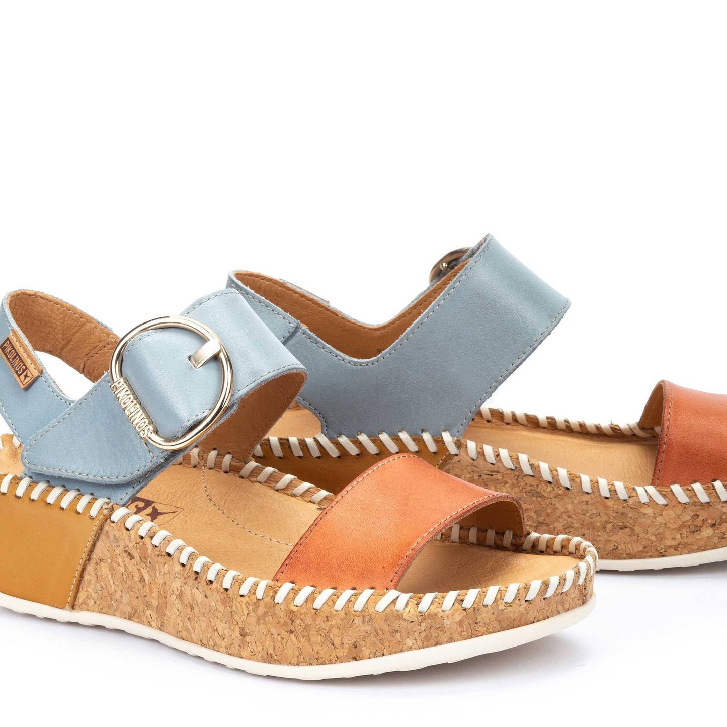 Pikolinos wedge sandals with hook-and-loop closure MARINA W1C-0709C1