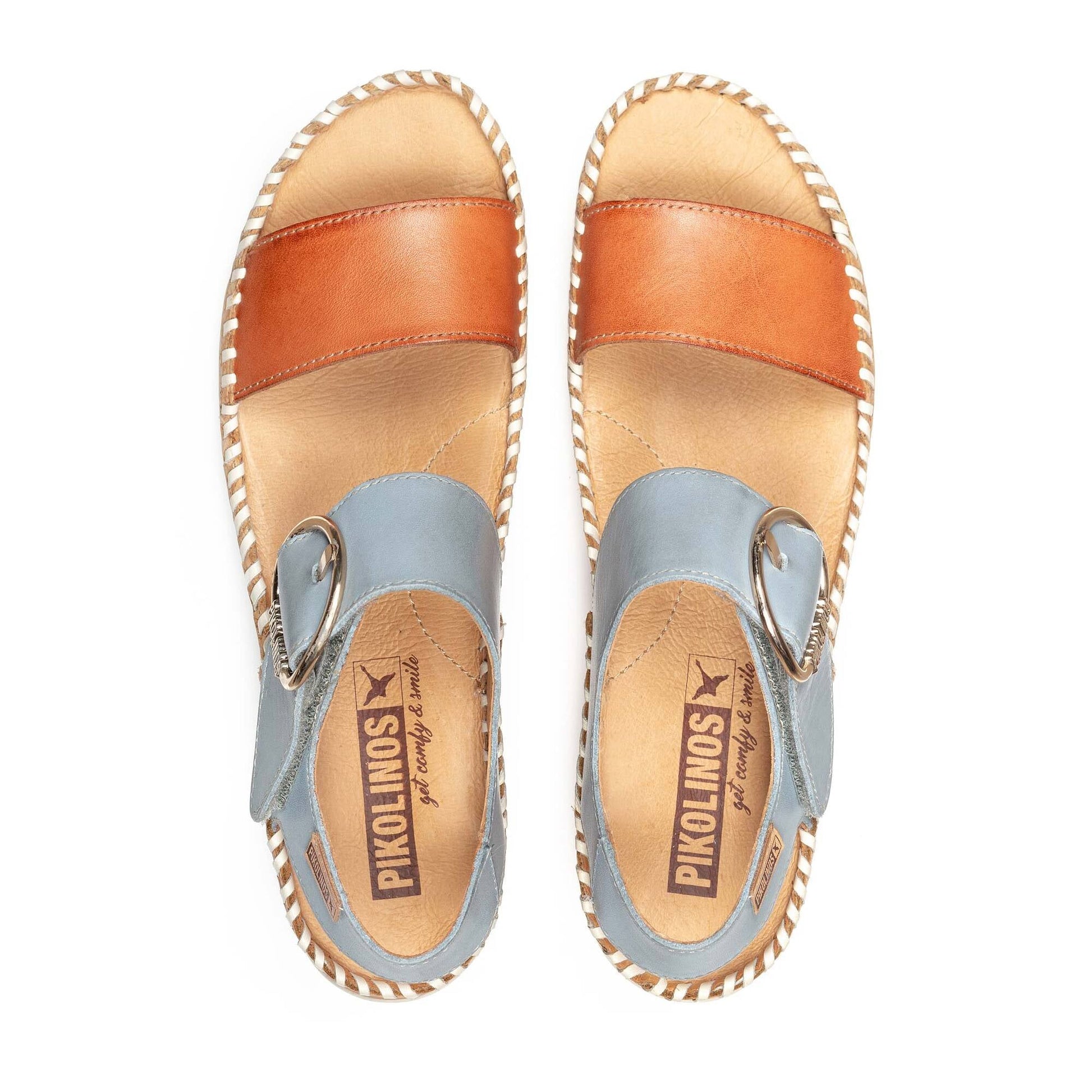 Pikolinos wedge sandals with hook-and-loop closure MARINA W1C-0709C1
