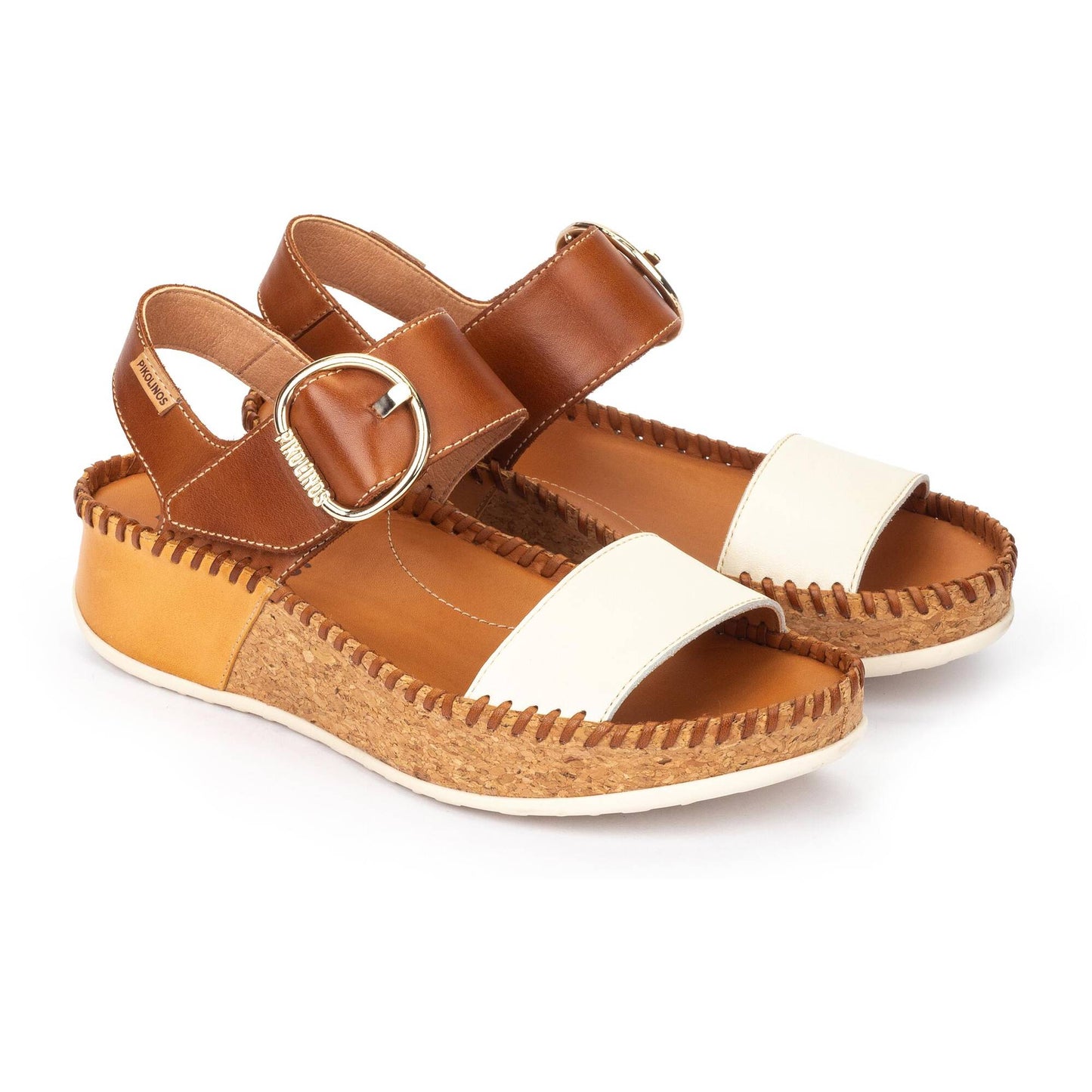 Pikolinos wedge sandals with hook-and-loop closure MARINA W1C-0709C1