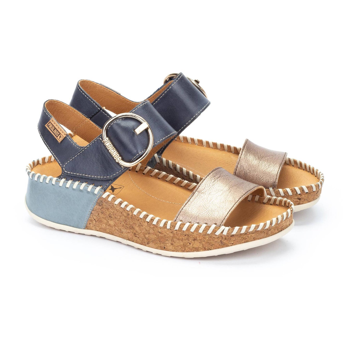 Pikolinos wedge sandals with hook-and-loop closure MARINA W1C-0709CLC1