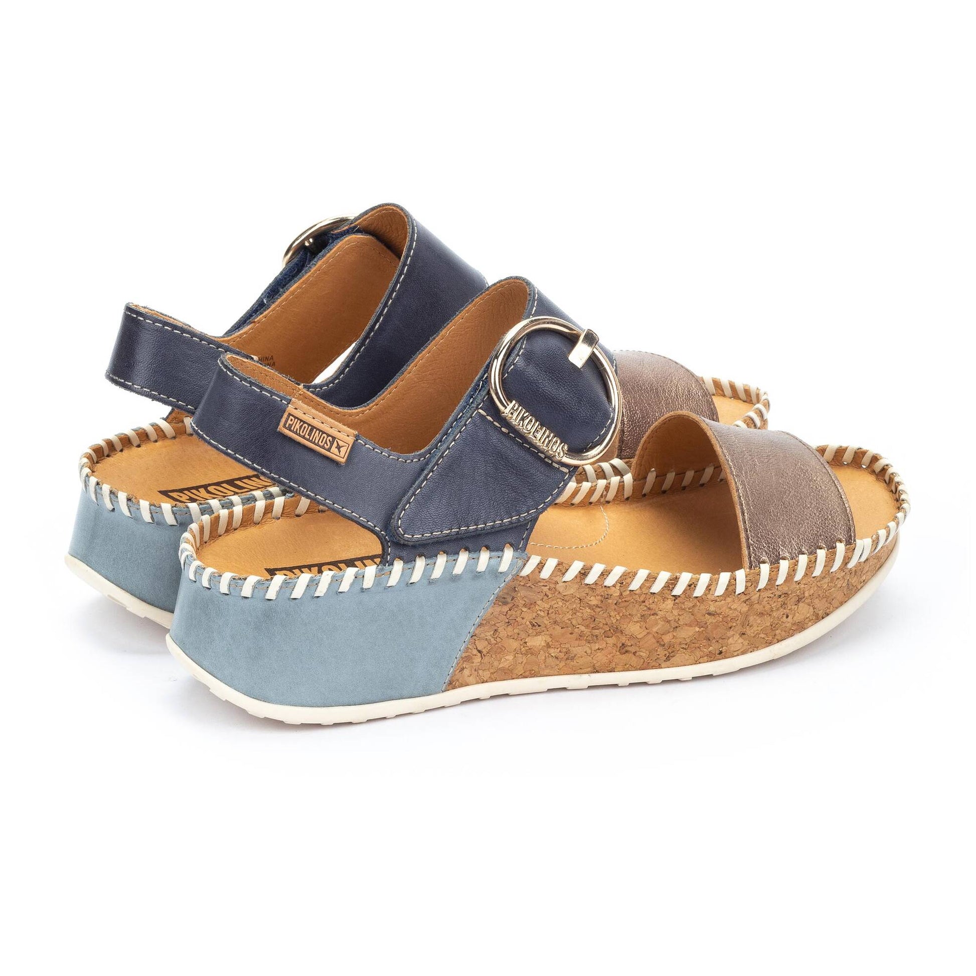 Pikolinos wedge sandals with hook-and-loop closure MARINA W1C-0709CLC1