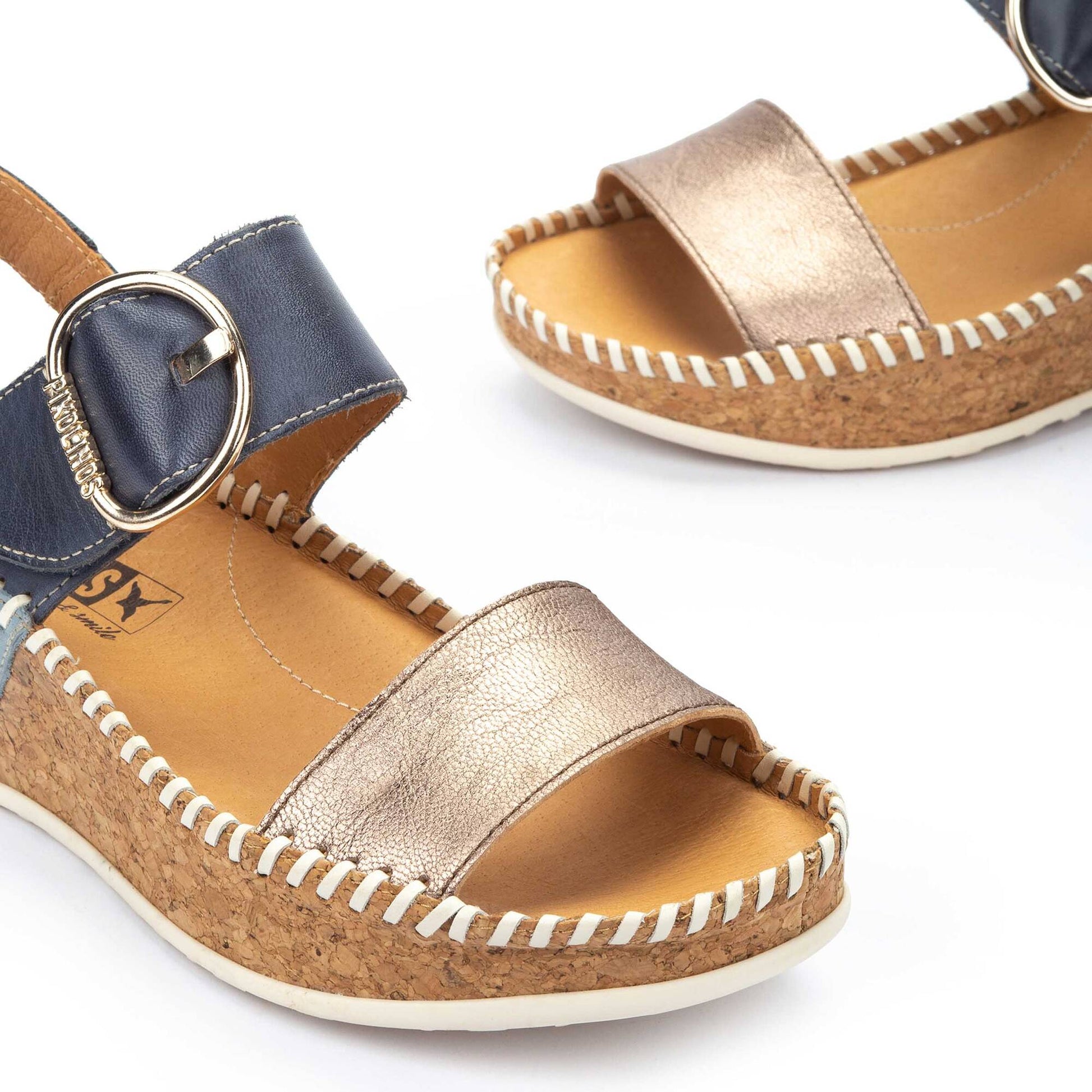Pikolinos wedge sandals with hook-and-loop closure MARINA W1C-0709CLC1