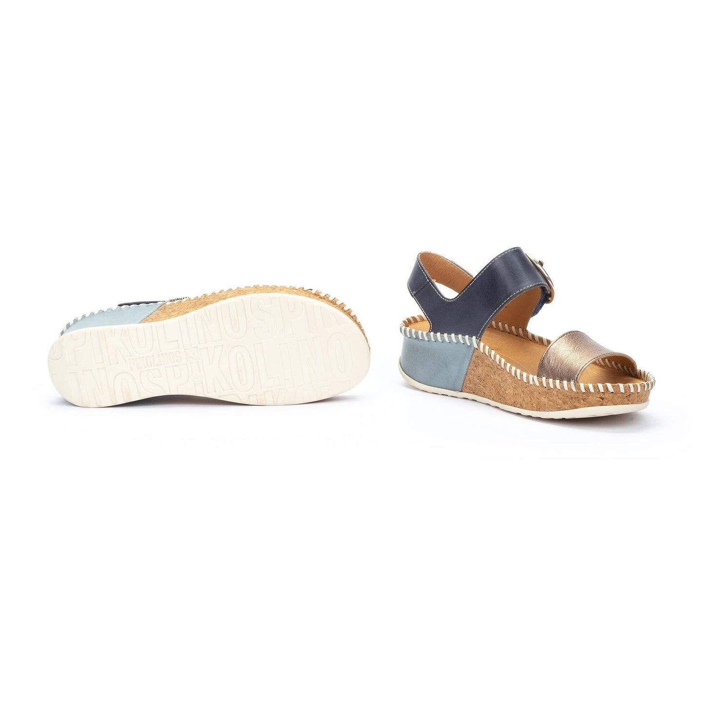Pikolinos wedge sandals with hook-and-loop closure MARINA W1C-0709CLC1
