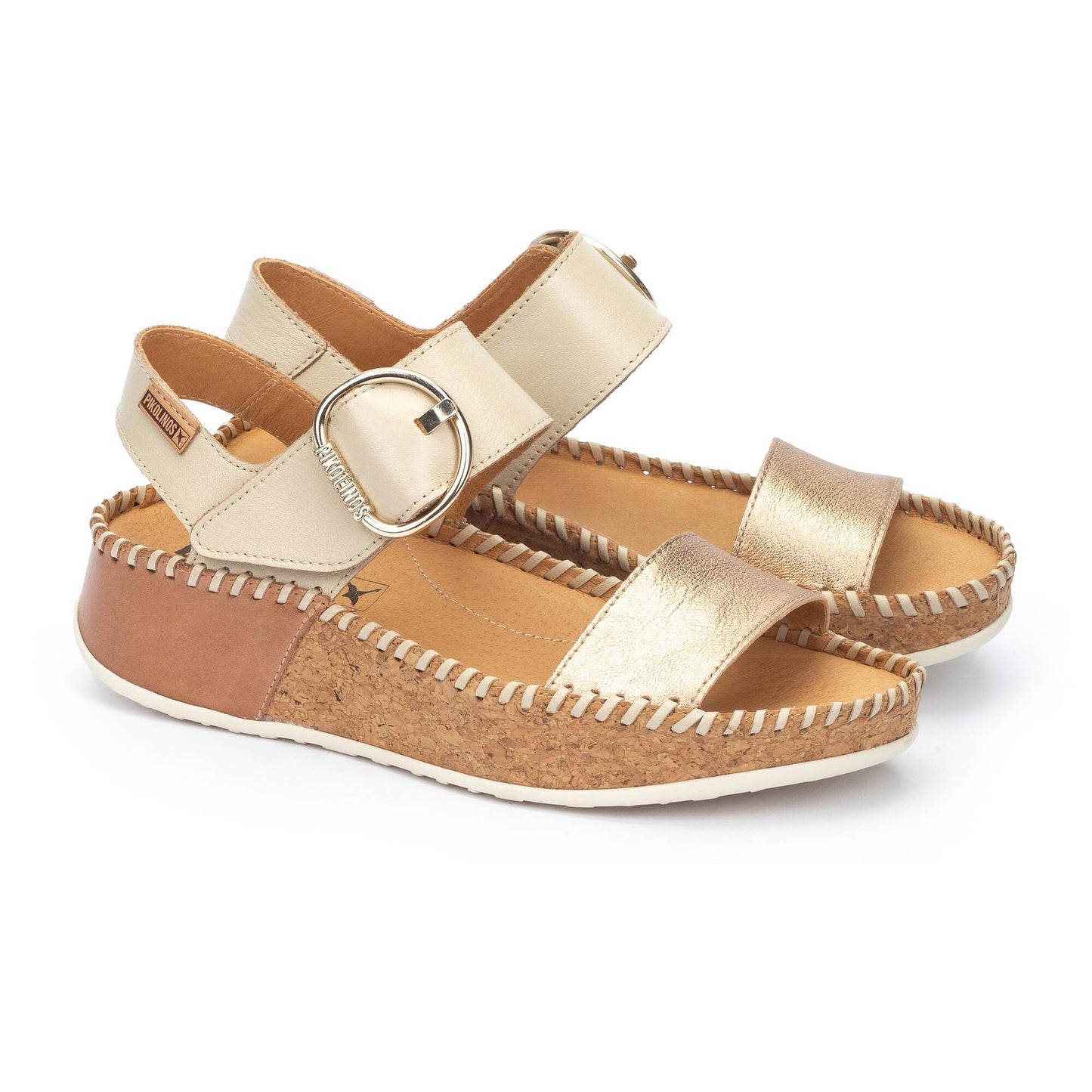 Pikolinos wedge sandals with hook-and-loop closure MARINA W1C-0709CLC1