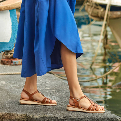 Pikolinos flat sandals with buckle ROQUETAS W9B-0789