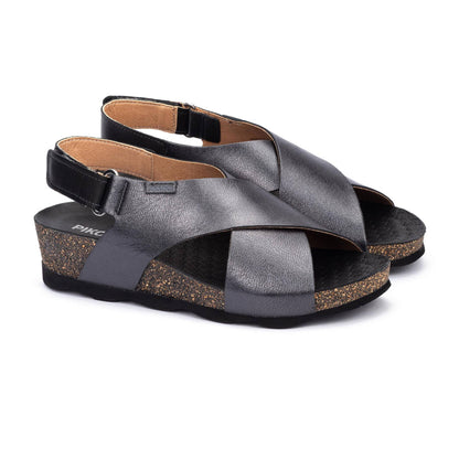 Pikolinos wedge sandals with hook-and-loop closure MAHON W9E-0912CLC1