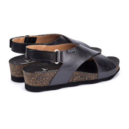 Pikolinos wedge sandals with hook-and-loop closure MAHON W9E-0912CLC1