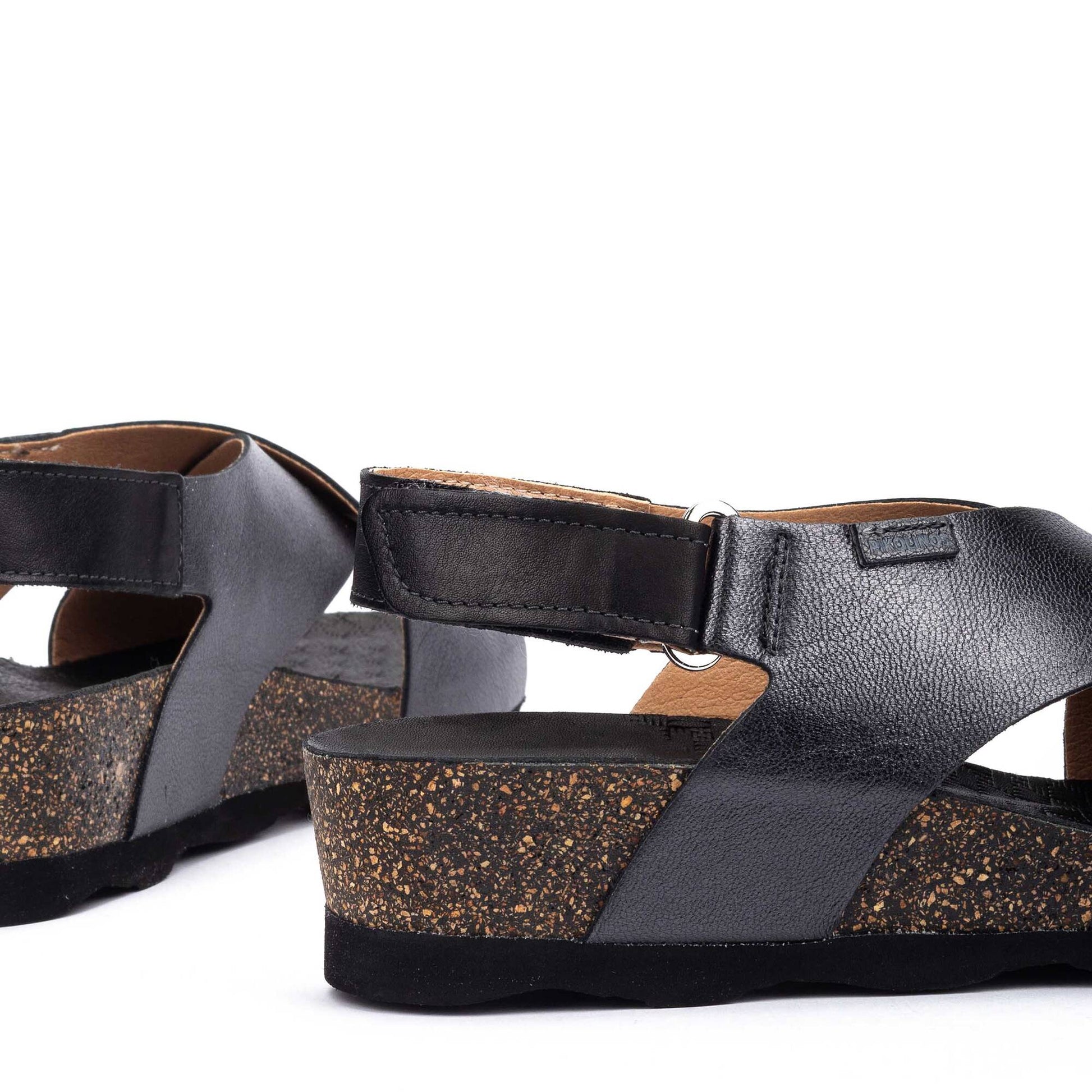 Pikolinos wedge sandals with hook-and-loop closure MAHON W9E-0912CLC1