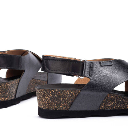 Pikolinos wedge sandals with hook-and-loop closure MAHON W9E-0912CLC1