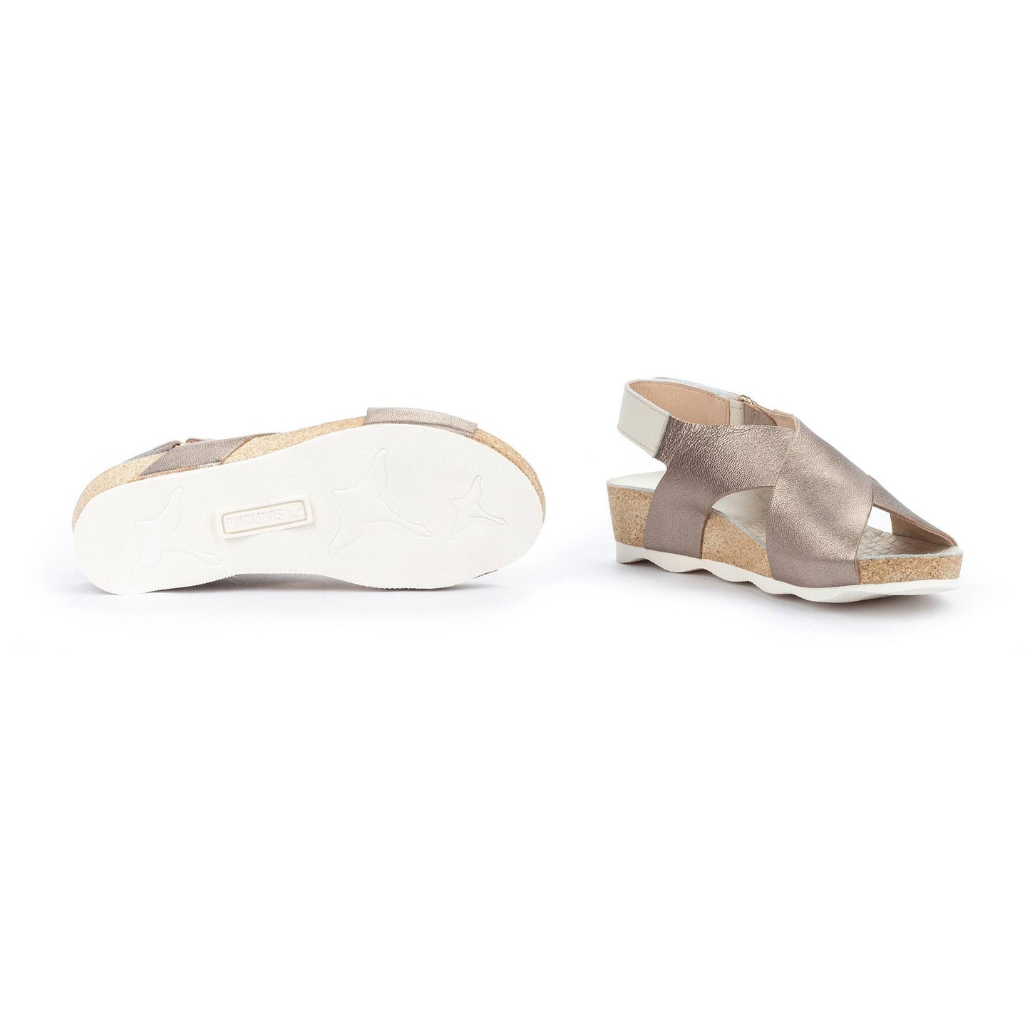 Pikolinos wedge sandals with hook-and-loop closure MAHON W9E-0912CLC1